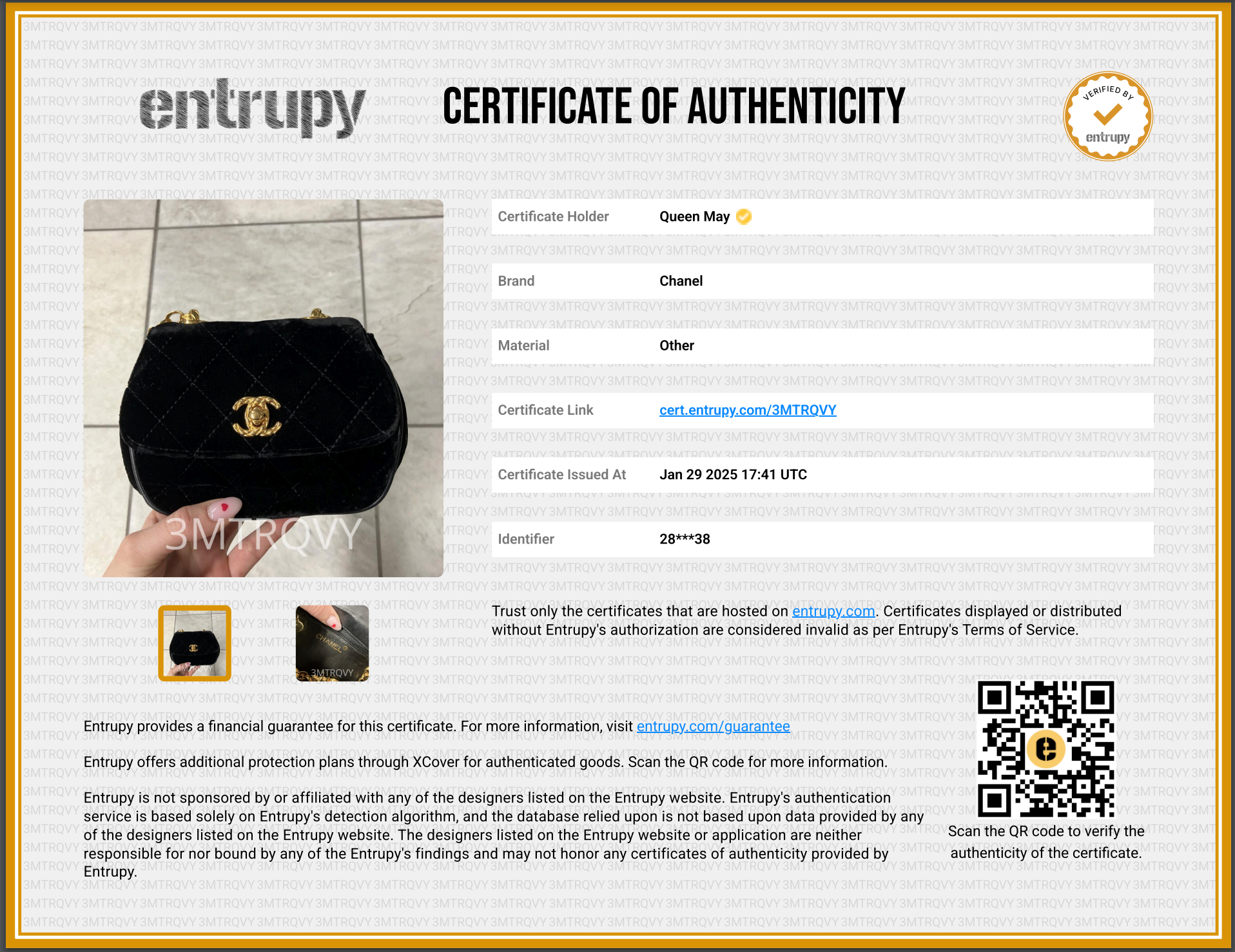 Chanel Quilted CC Velvet Bijoux Chain Crossbody -  Replica Handbags 