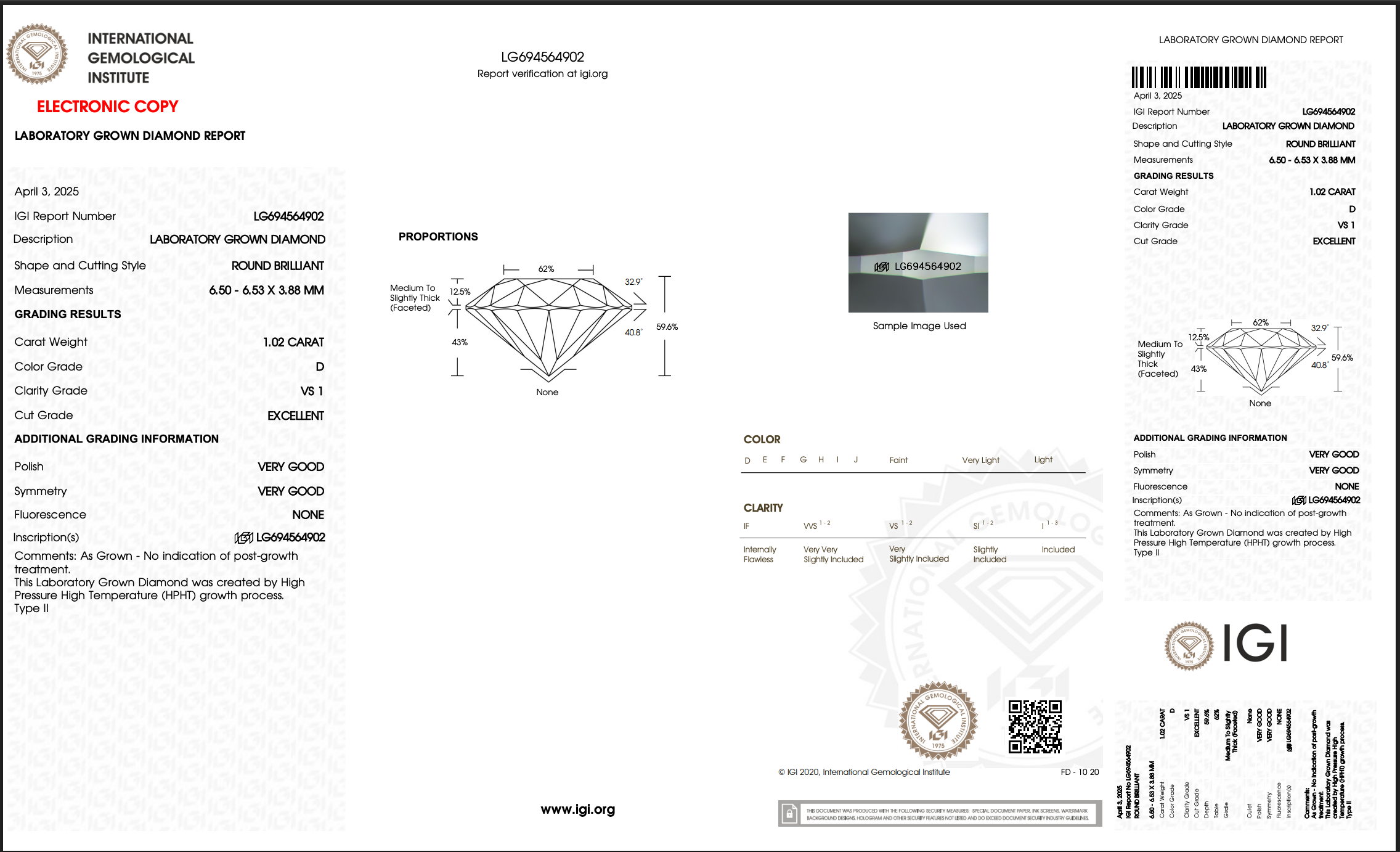 Lab Grown 1.02 Carat Round Diamond Solitaire Bezel Pendant Necklace 14K Yellow Gold - Replica Handbags