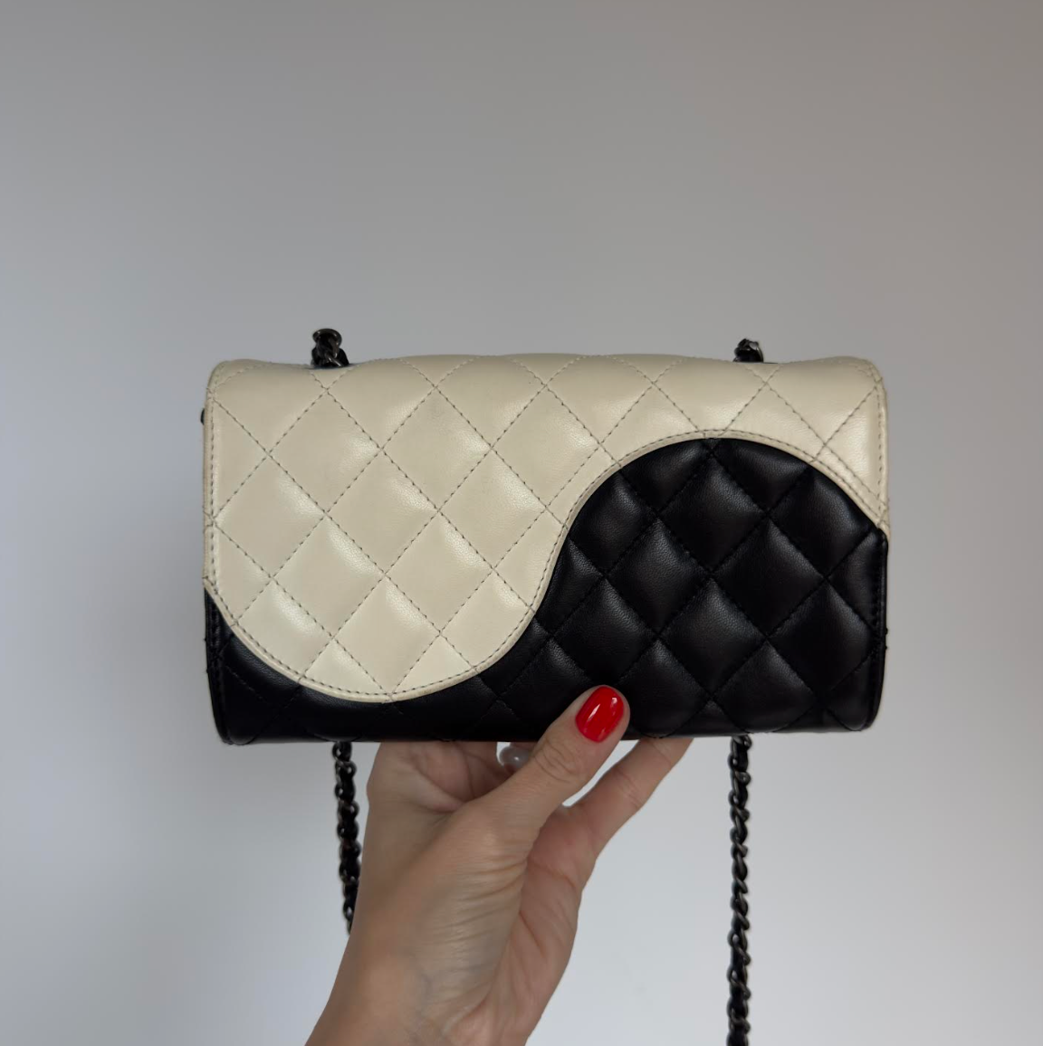Rare Chanel Yin Yang Mini Flap Bag Circa 2016 WOC Wallet On Chain -  Replica Handbags 