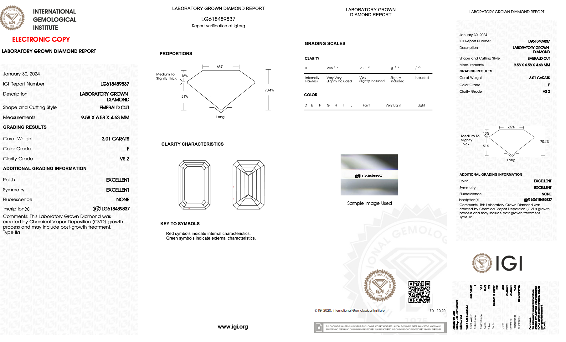 Lab Grown 3 Carat Emerald Diamond Solitaire Engagement Ring -  Replica Handbags 