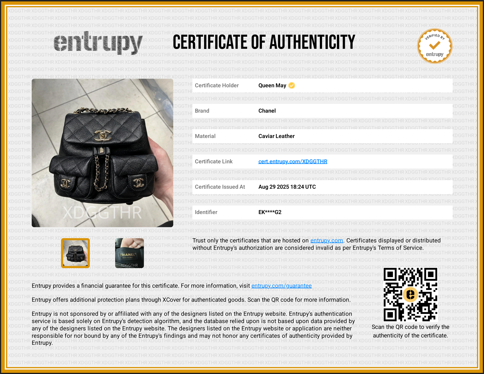 Chanel Duma Backpack Black Caviar Leather - Replica Handbags