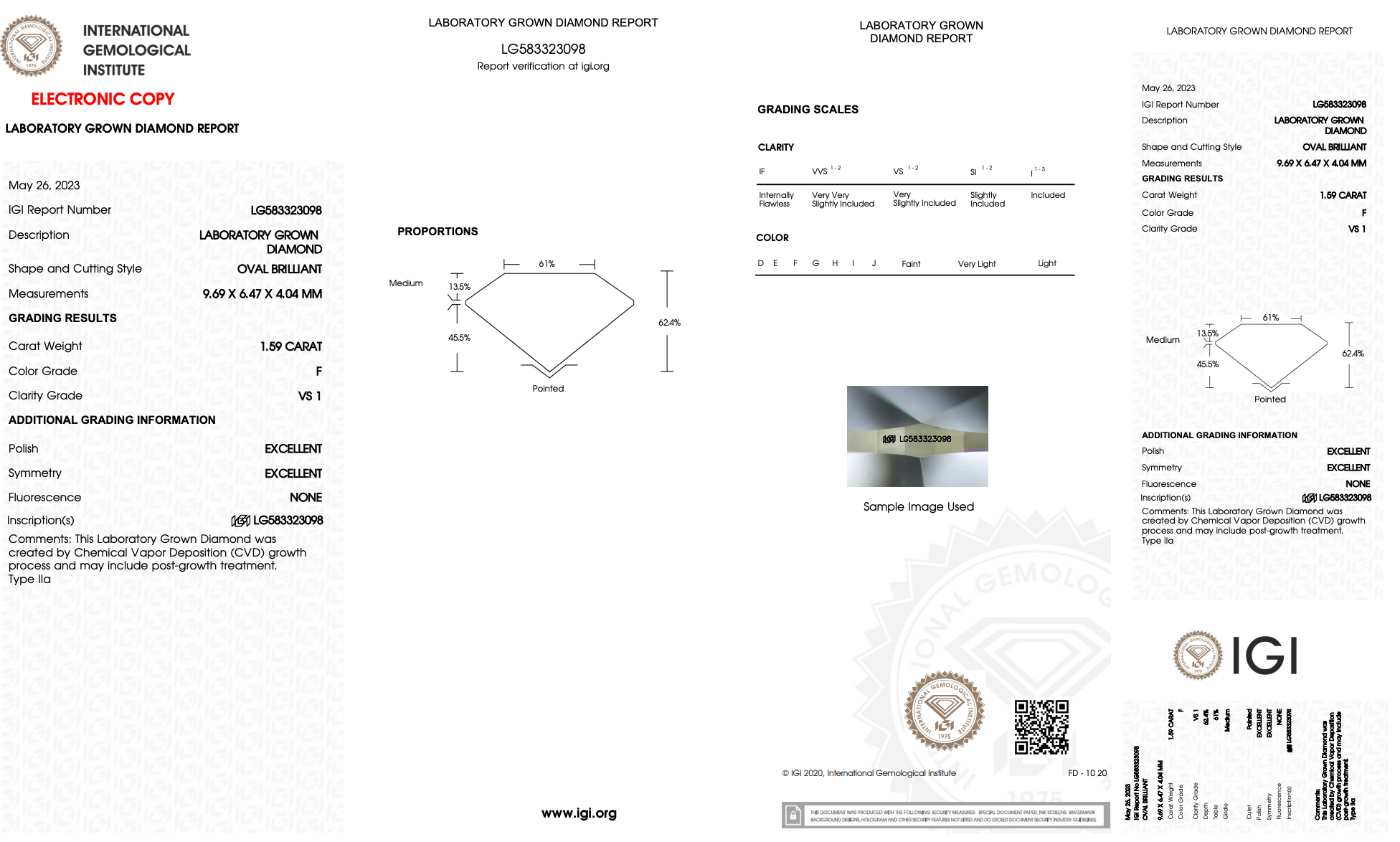 Lab Grown 1.5 Carat Oval Diamond Pear Three Stone Engagement Ring -  Replica Handbags 