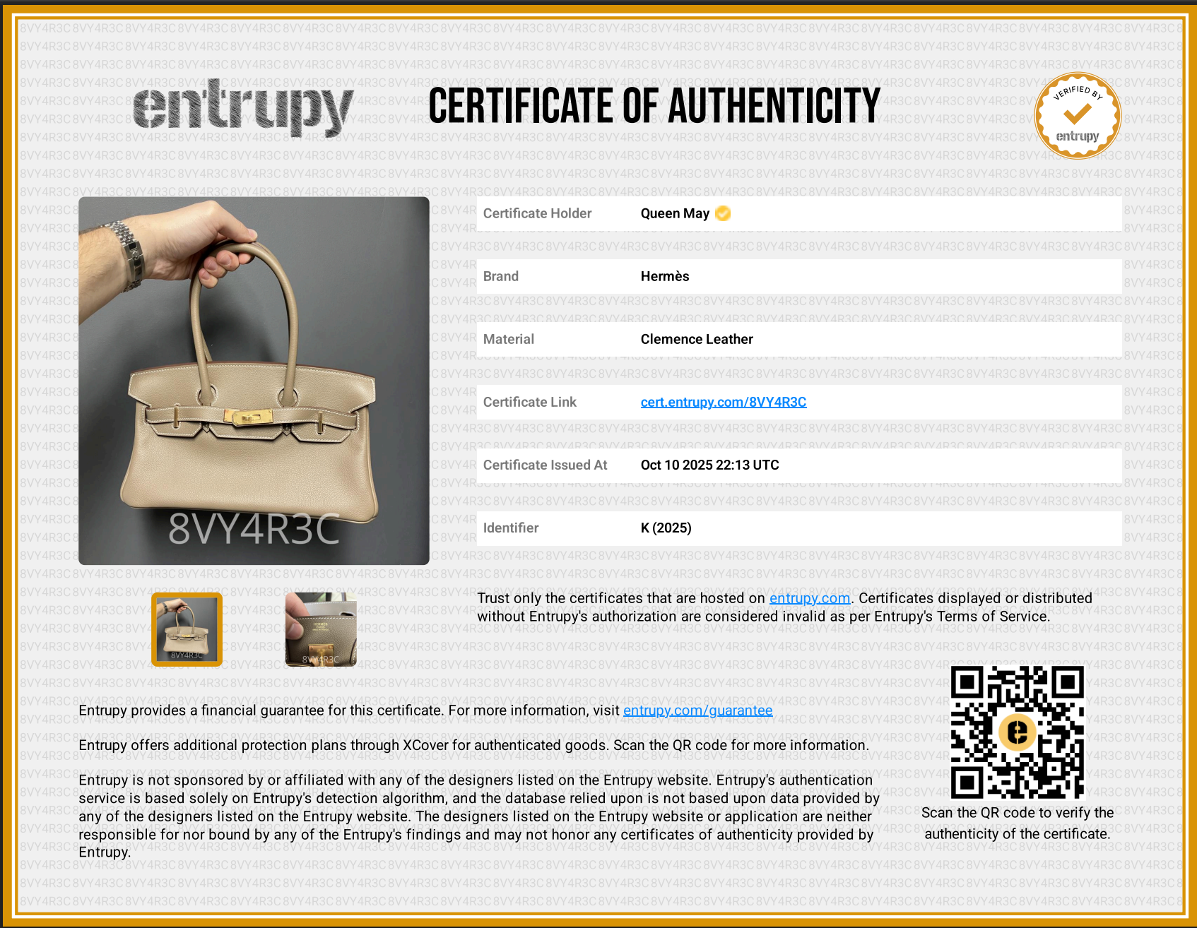 Hermes Evercolor Shoulder Birkin Light 29 Etoupe / Gold Hardware -  Replica Handbags 