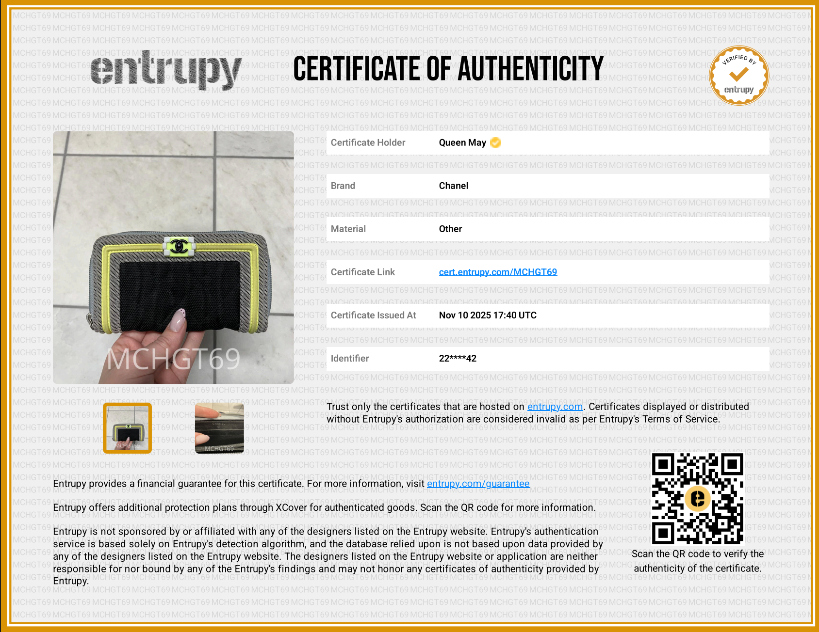 Chanel Small Zipped Boy Wallet Limited Edition -  Replica Handbags 