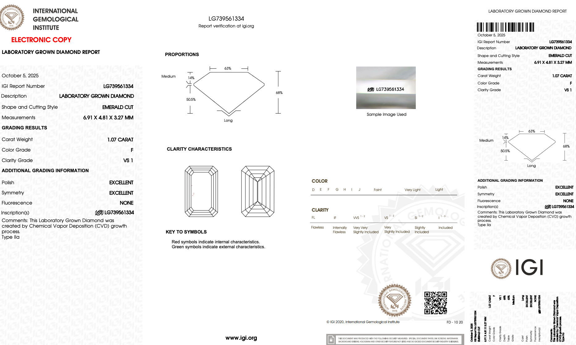 Lab Grown 5 Carat Emerald Diamond Three Stone Engagement Ring - Replica Handbags