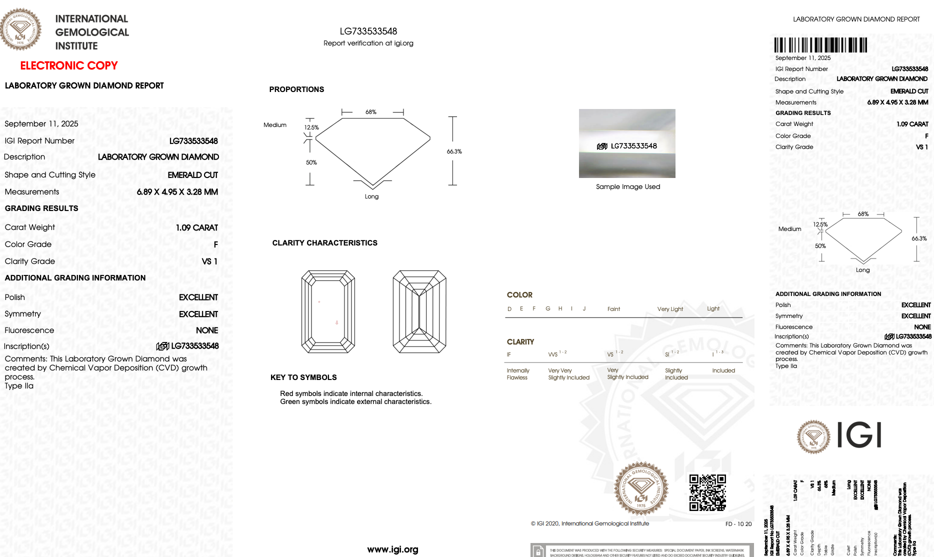 Lab Grown 5 Carat Emerald Diamond Three Stone Engagement Ring - Replica Handbags