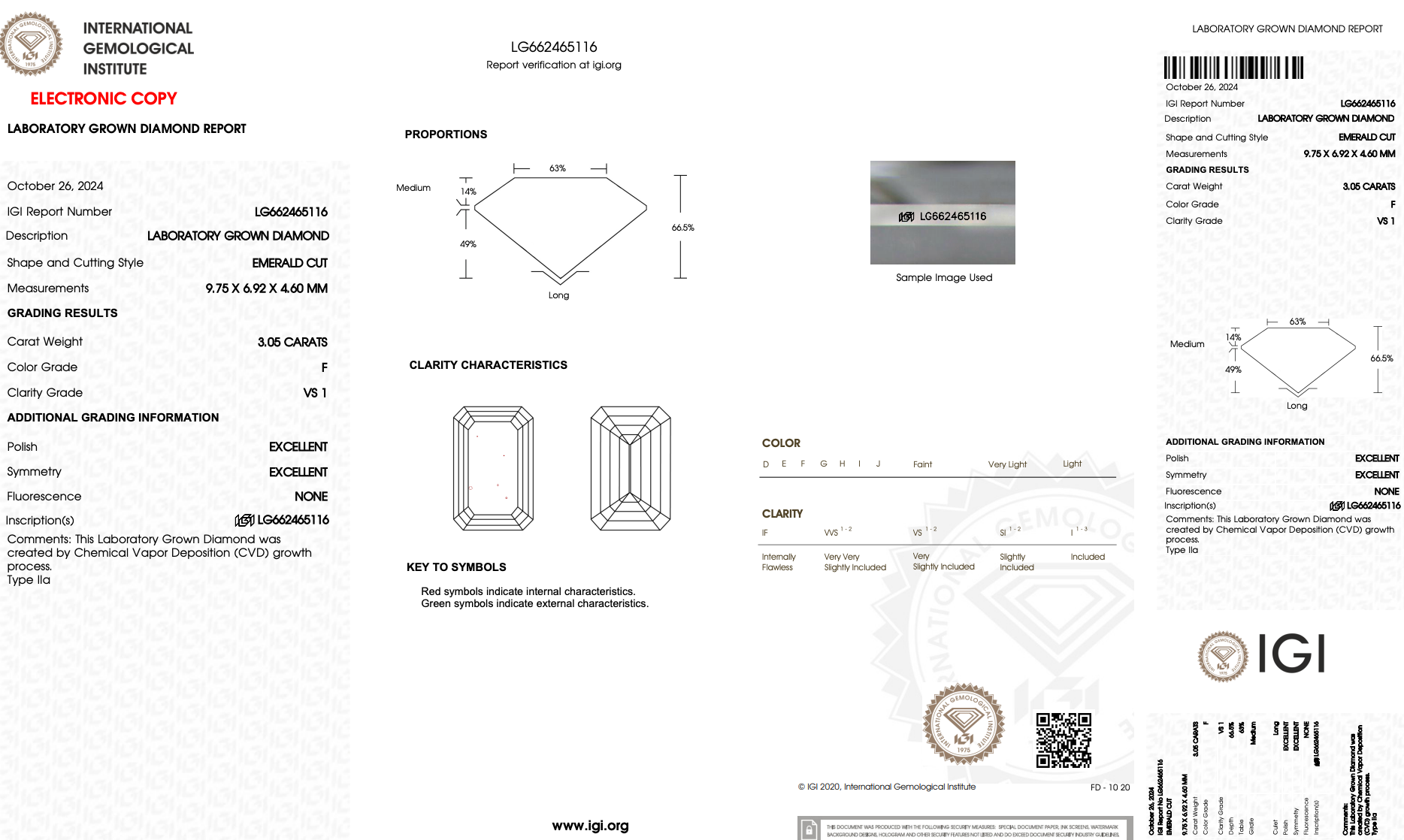 Lab Grown 5 Carat Emerald Diamond Three Stone Engagement Ring -  Replica Handbags 
