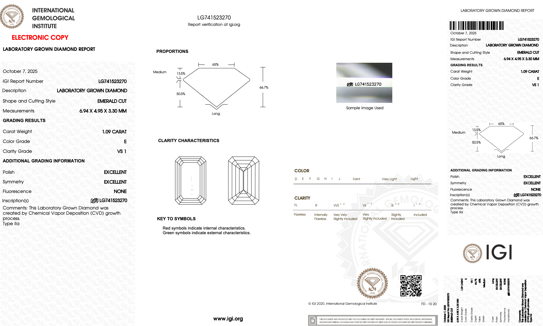 Lab Grown 5 Carat Emerald Diamond Three Stone Engagement Ring -  Replica Handbags 