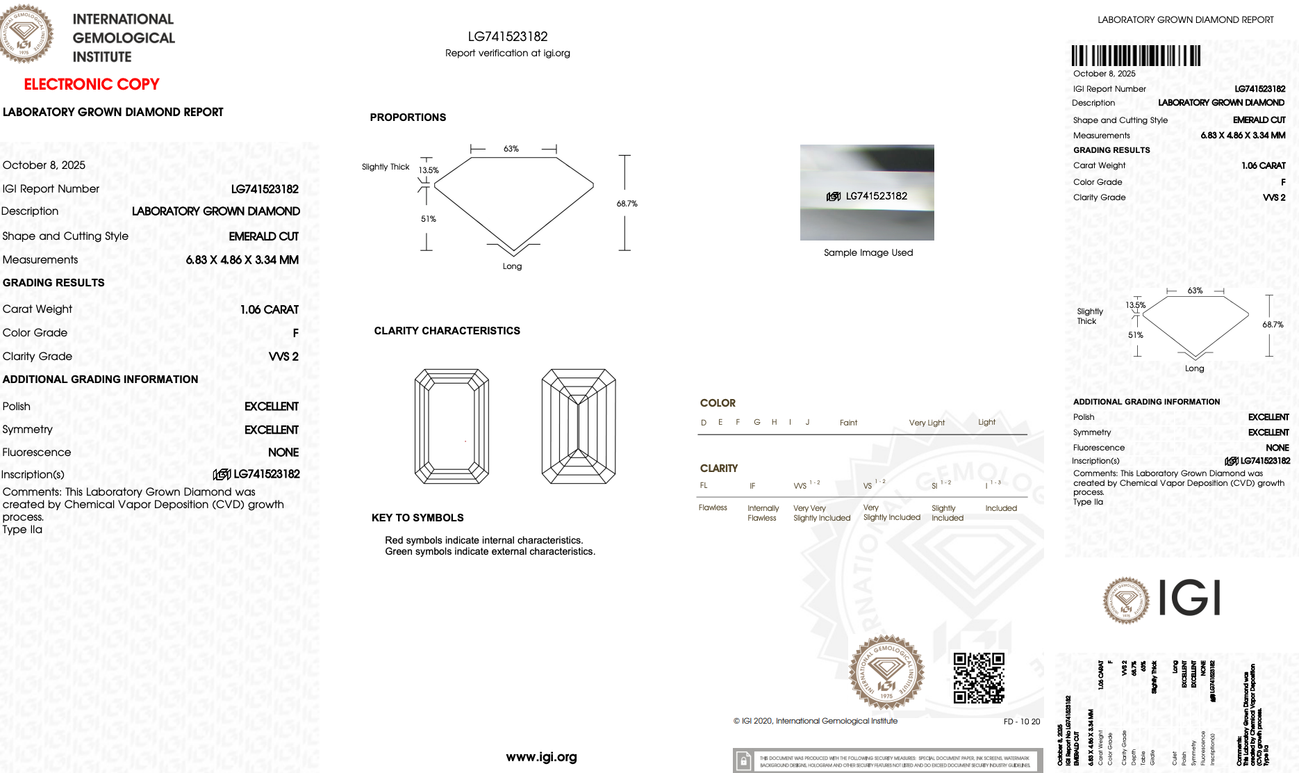 Lab Grown 5 Carat Emerald Diamond Three Stone Engagement Ring -  Replica Handbags 