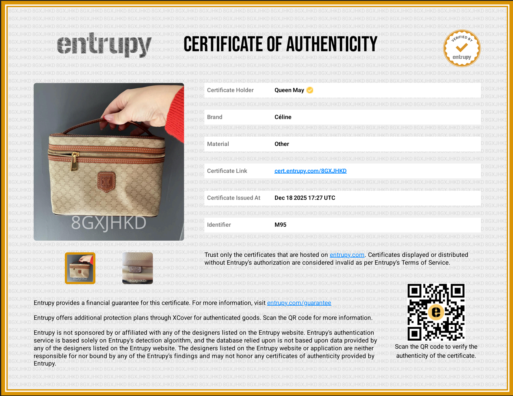 Celine Macadam Canvas Vanity Case - Replica Handbags