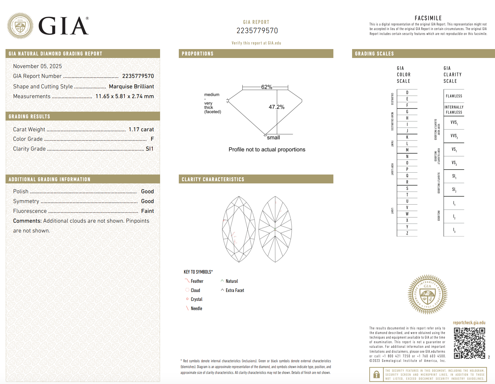 14K Yellow Gold 1.17 Carat Marquise Diamond Solitaire Engagement Ring -  Replica Handbags 