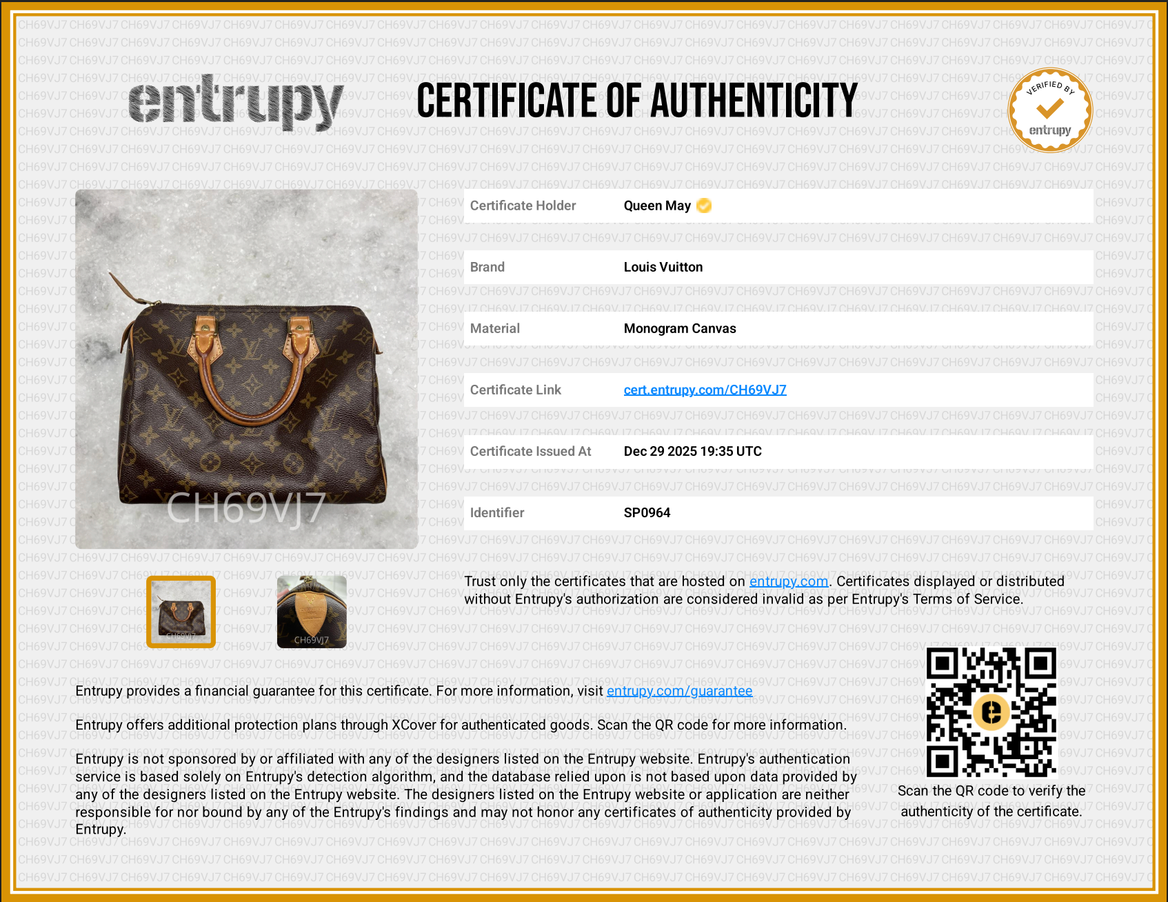 Louis Vuitton Monogram Speedy 25 -  Replica Handbags 