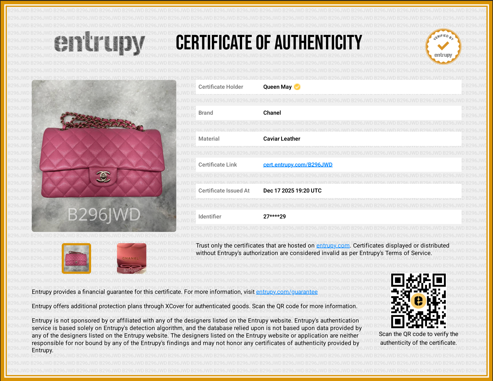 Chanel Pink Medium Double Flap -  Replica Handbags 