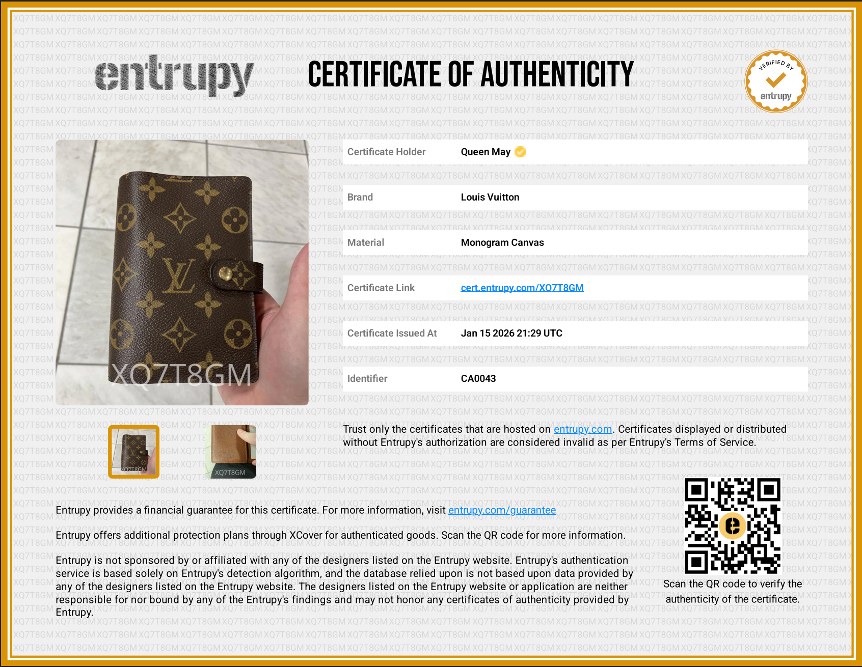 Louis Vuitton Monogram Agenda Cover - Replica Handbags