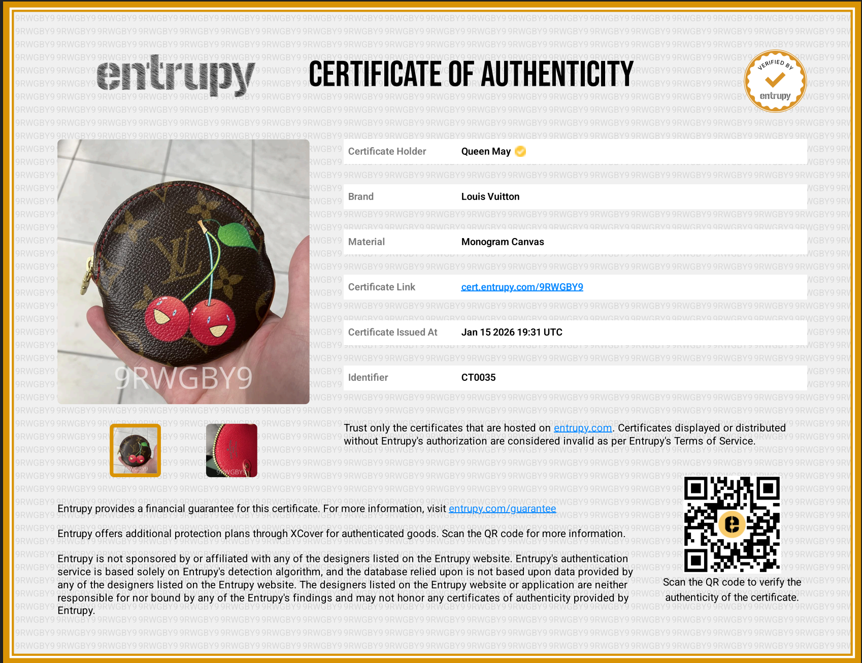 Takashi Murakami Louis Vuitton Monogram Cerises Porte Coin Purse -  Replica Handbags 