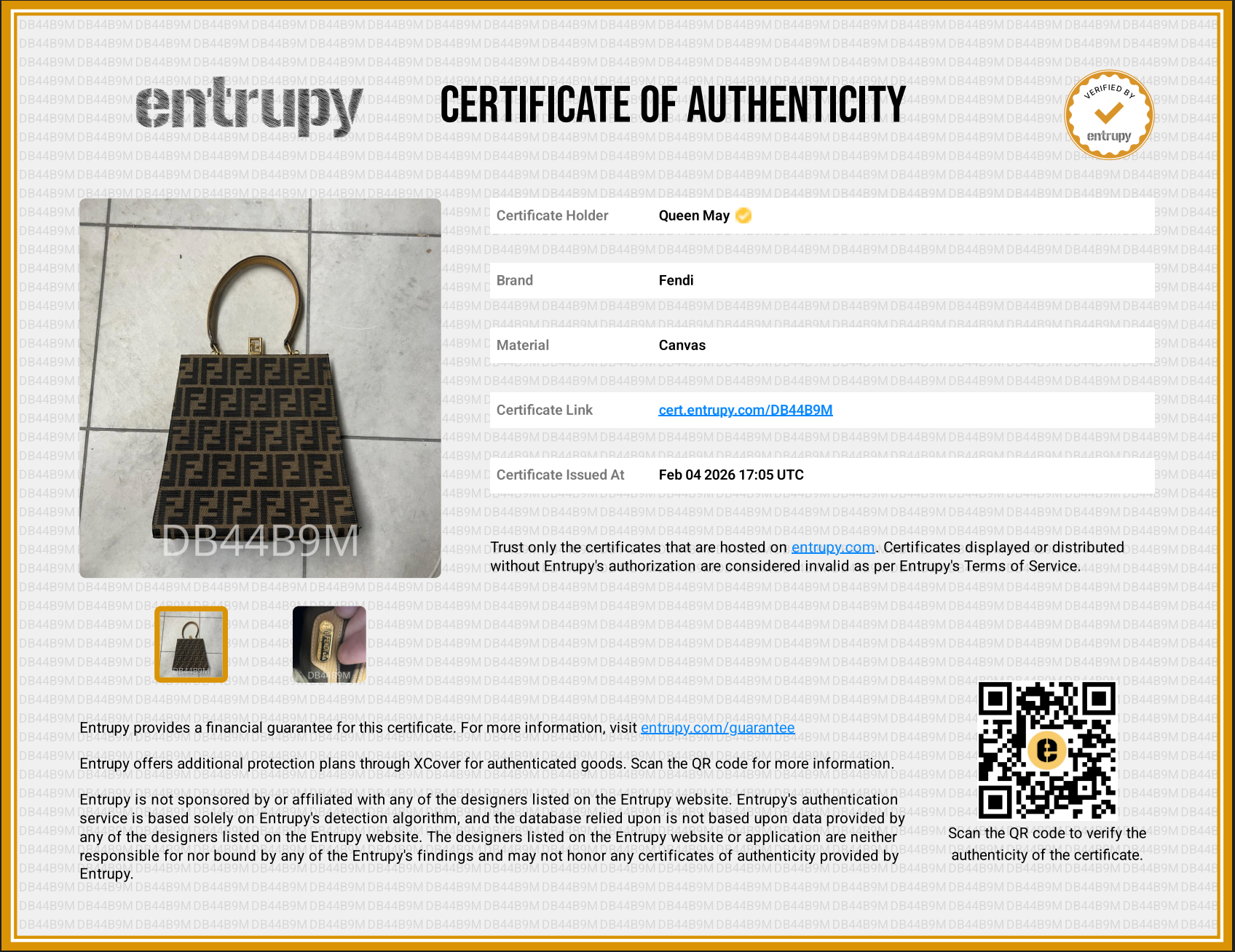 Fendi Brown Zucca Canvas Kiss Lock Bag -  Replica Handbags 