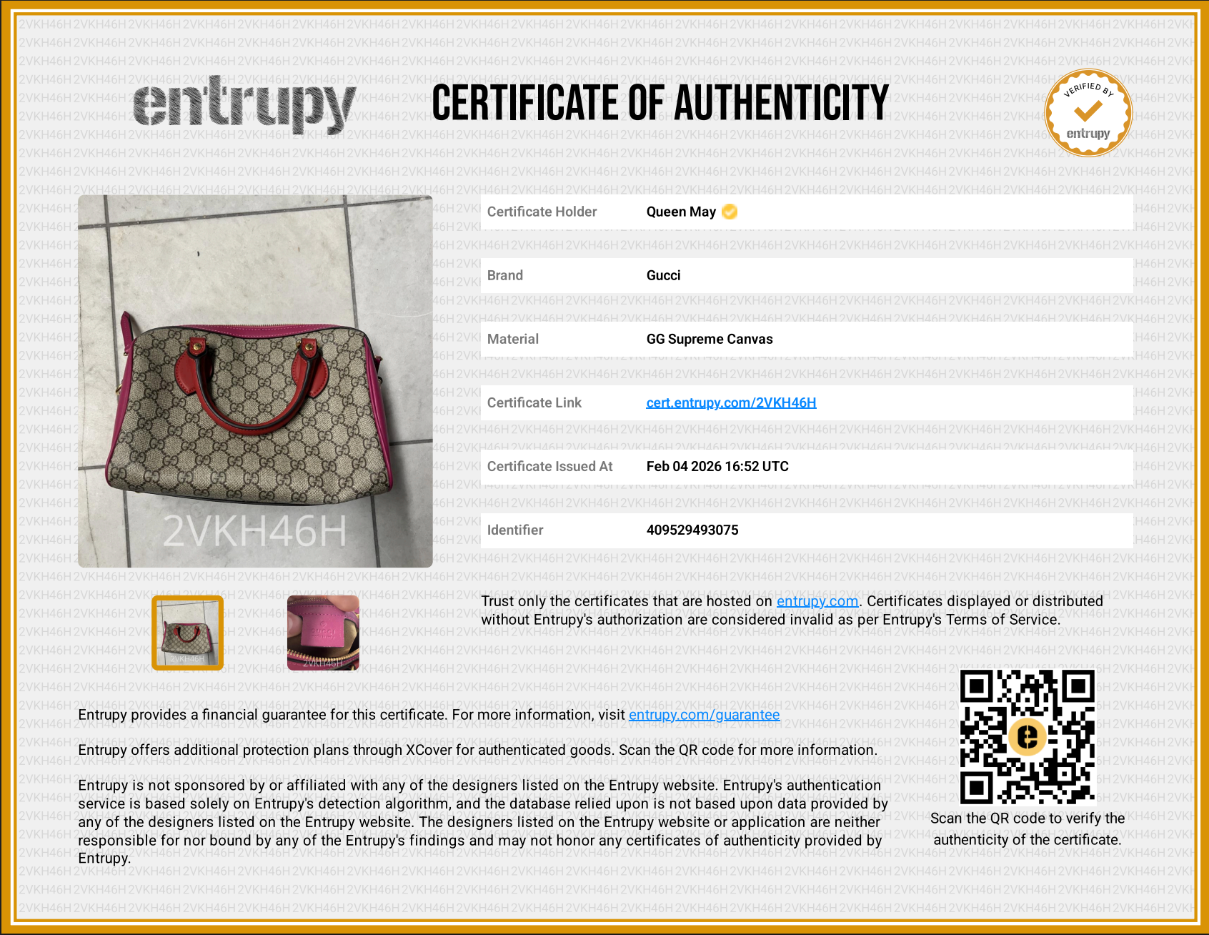 Gucci GG Supreme Boston Bag - Replica Handbags