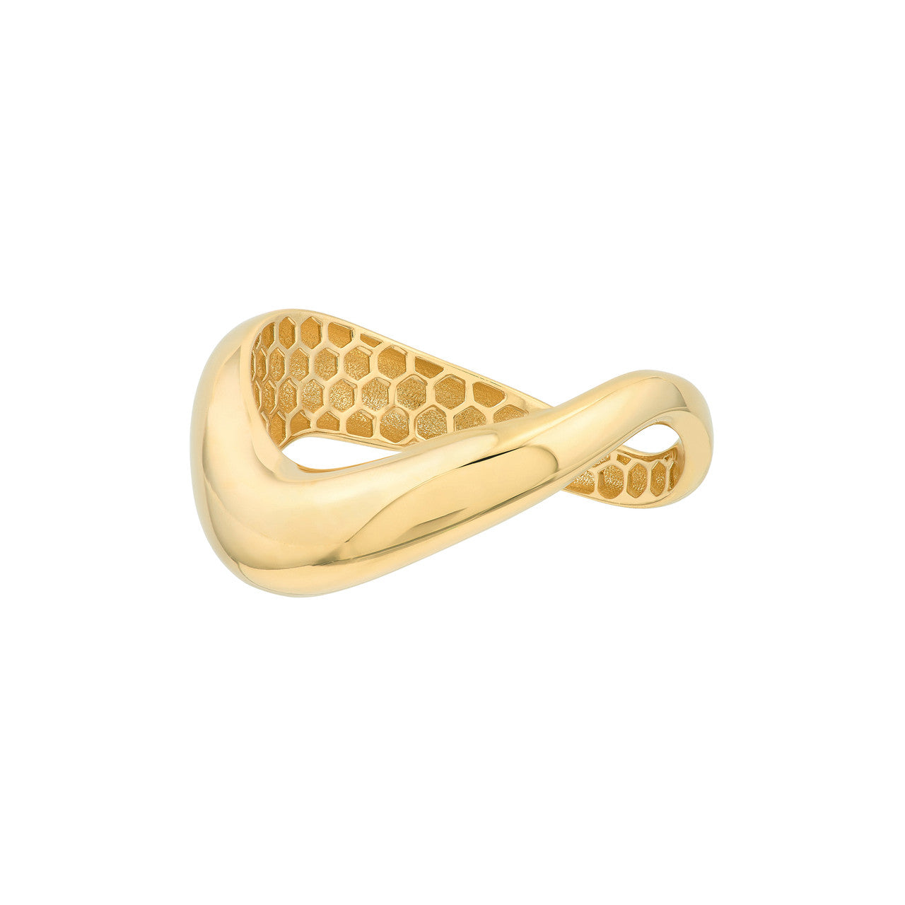 14K Yellow Gold Swirl Band -  Replica Handbags 
