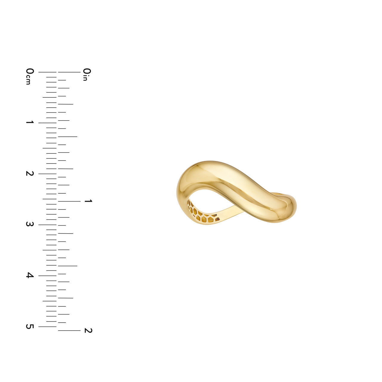14K Yellow Gold Swirl Band -  Replica Handbags 