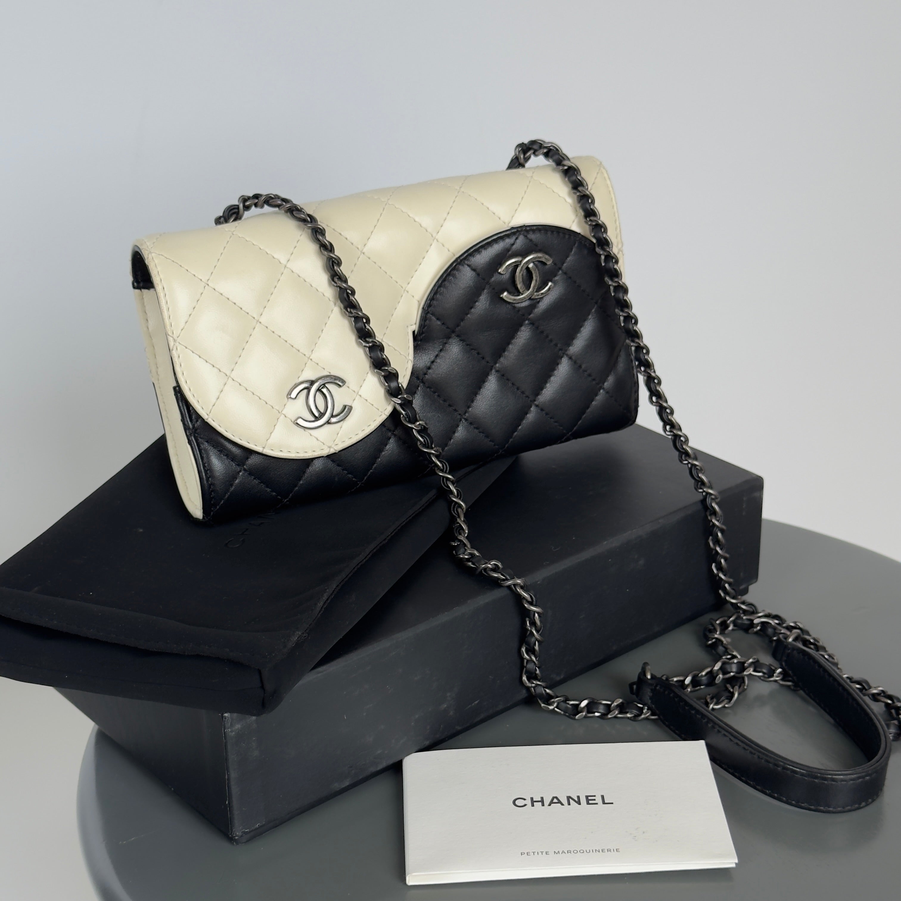 Rare Chanel Yin Yang Mini Flap Bag Circa 2016 WOC Wallet On Chain -  Replica Handbags 