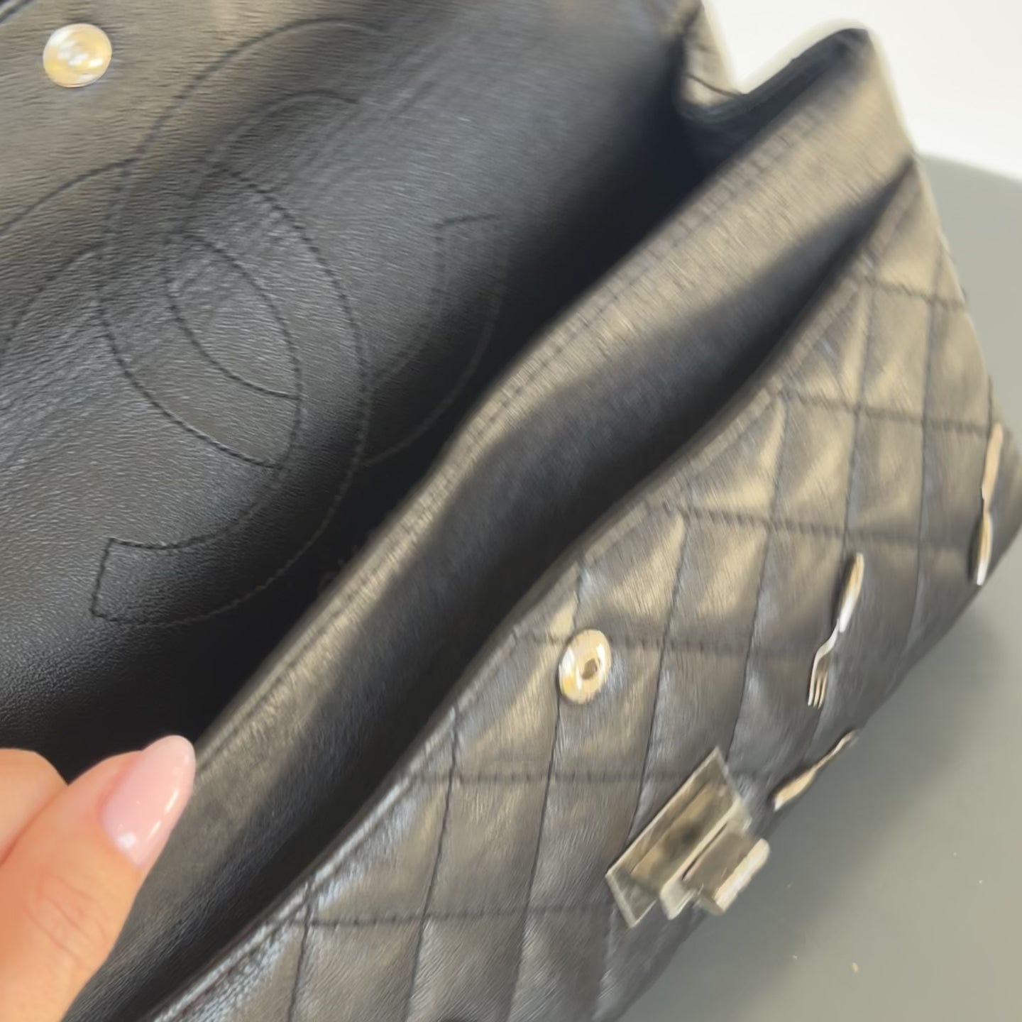 Ultra Rare Limited Edition Chanel 2015 Calfskin Brasserie Charms 2.55 Reissue Flap Bag -  Replica Handbags 