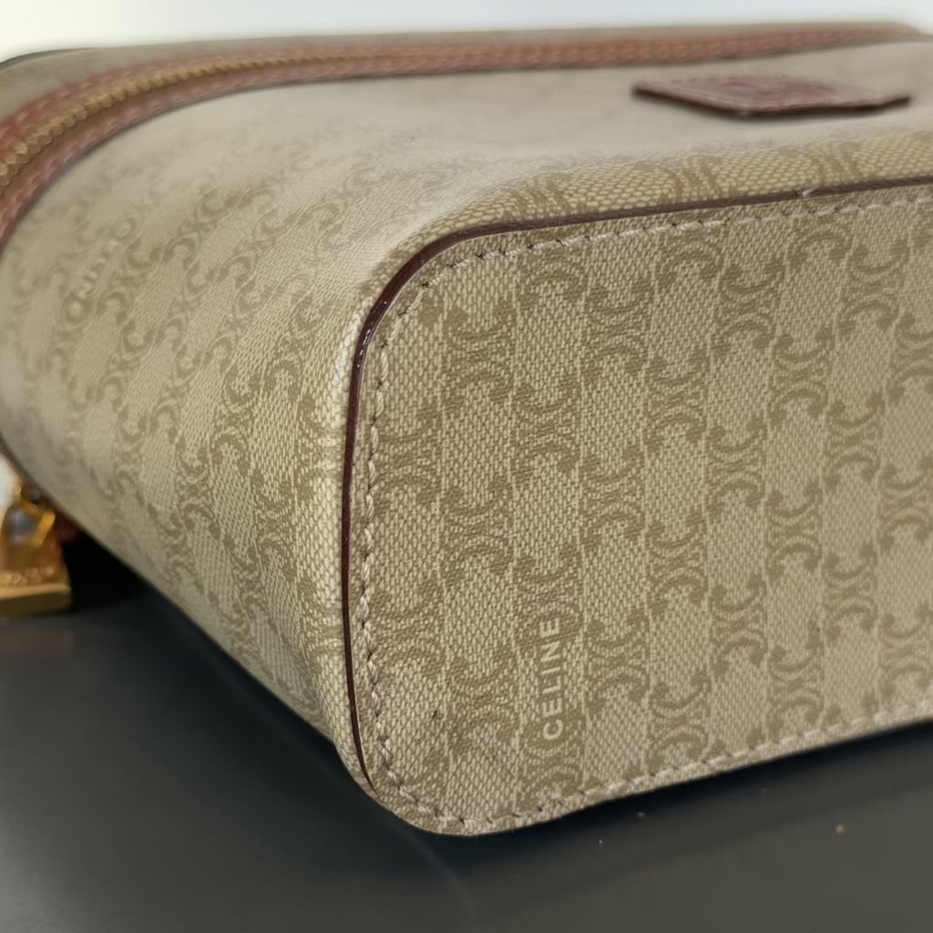 Celine Macadam Canvas Vanity Case -  Replica Handbags 