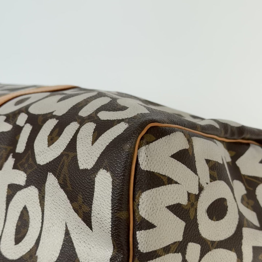 Louis Vuitton Monogram Canvas Keepall Stephen Sprouse Graffiti 50 White -  Replica Handbags 