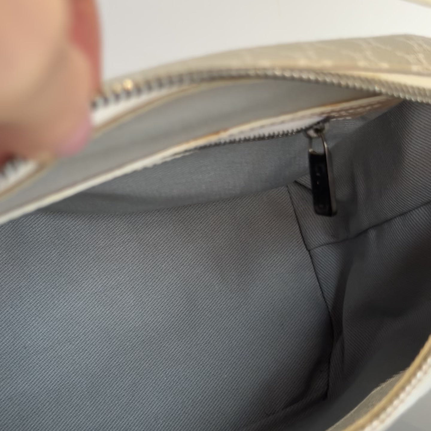 Vintage Celine Canvas Blue Triomphe Pochette -  Replica Handbags 