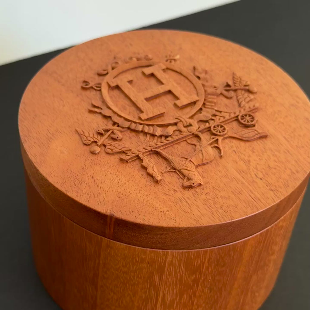 Hermes Ex-Libris Mahogany Twilly Box -  Replica Handbags 