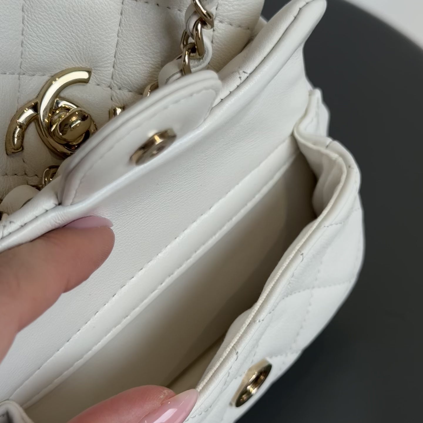 Chanel Small Duma Pockets Drawstring Backpack White -  Replica Handbags 