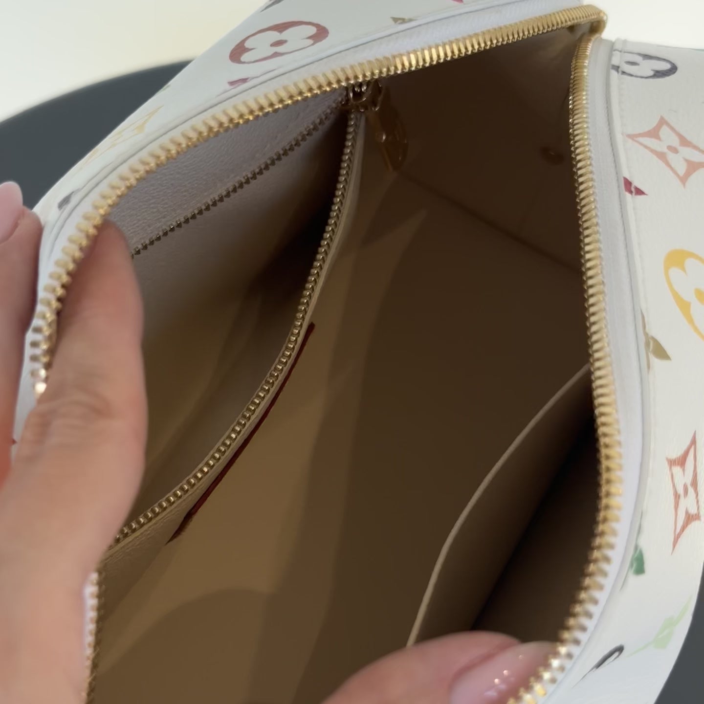 Louis Vuitton x Takashi Murakami Cosmetic Pouch GM -  Replica Handbags 