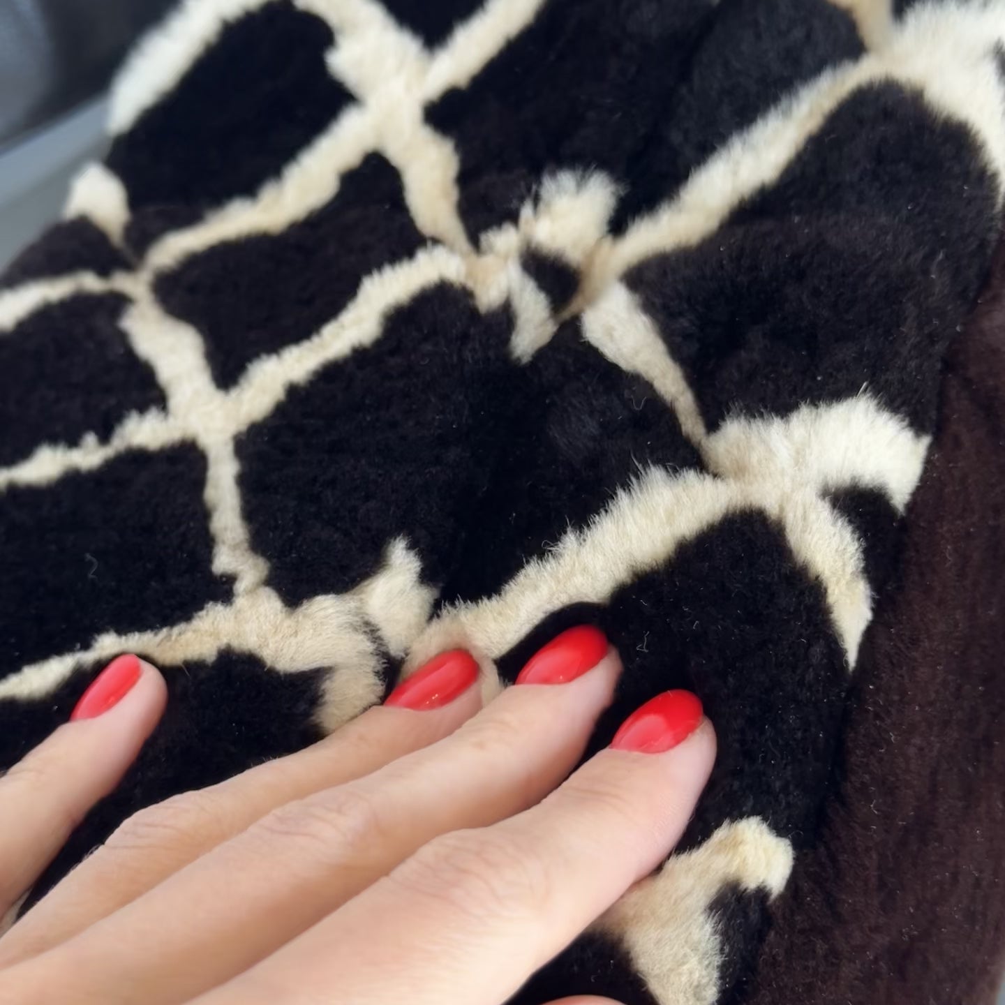 Chanel Mouton Shearling and Suede Bag 1996-1997 -  Replica Handbags 