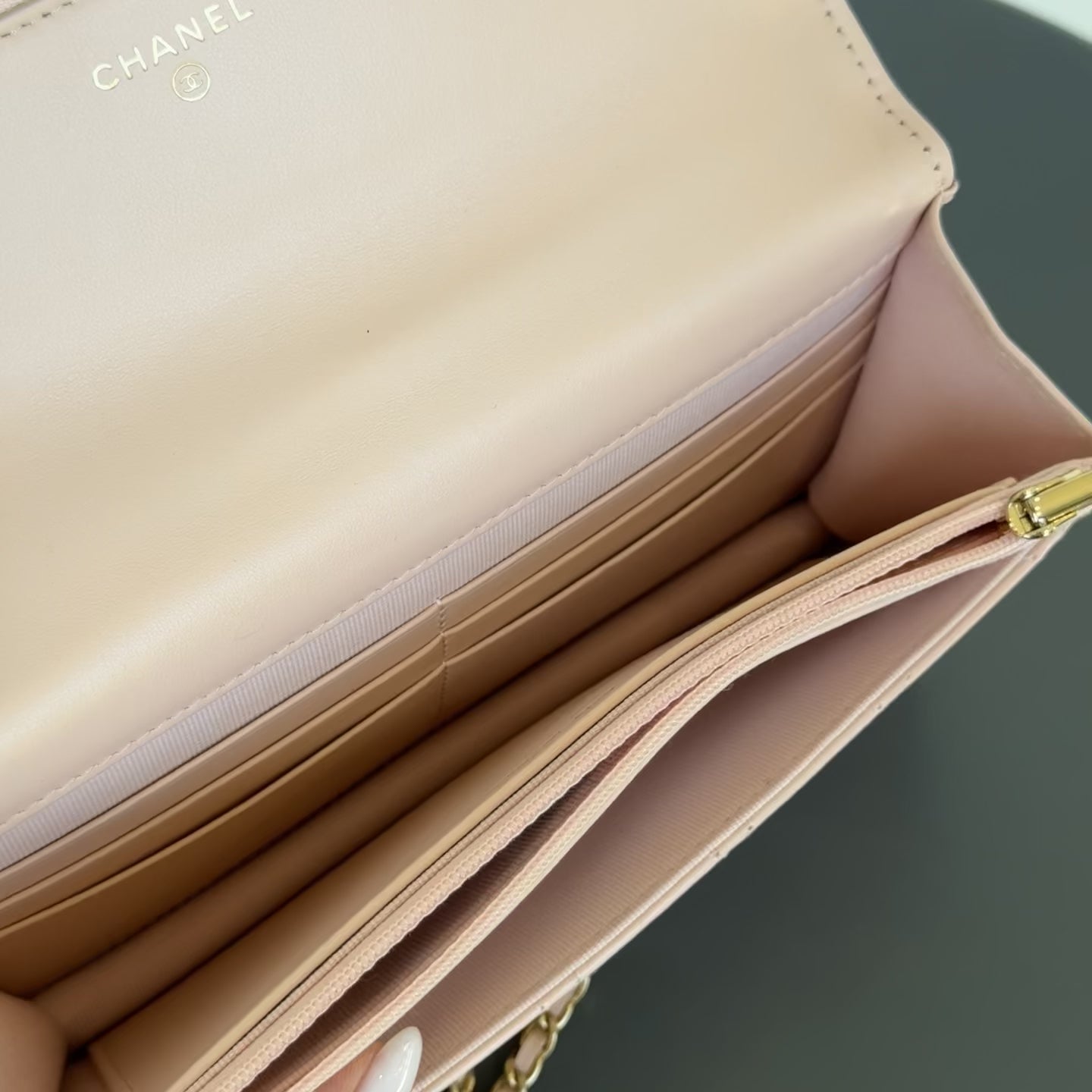 Chanel Calfskin Quilted Perfect Fit Wallet on Chain WOC Light Pink -  Replica Handbags 