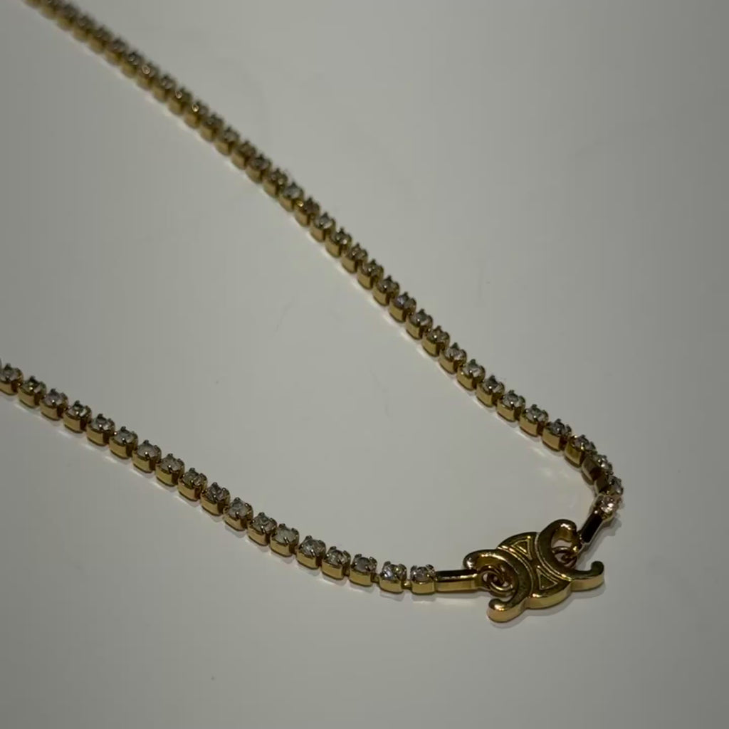 Celine Triomphe Sparkle Necklace -  Replica Handbags 