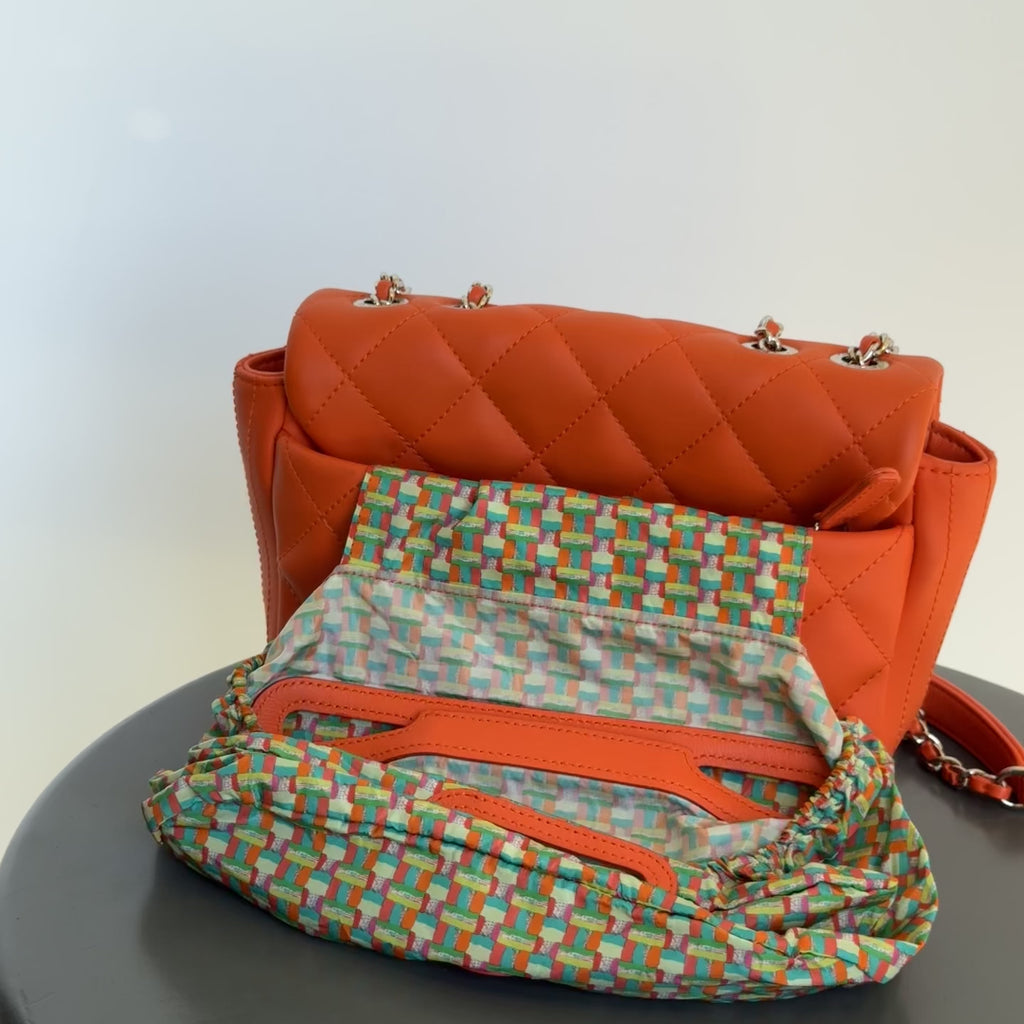 Chanel Coco Rain Rectangle Bag Orange -  Replica Handbags 