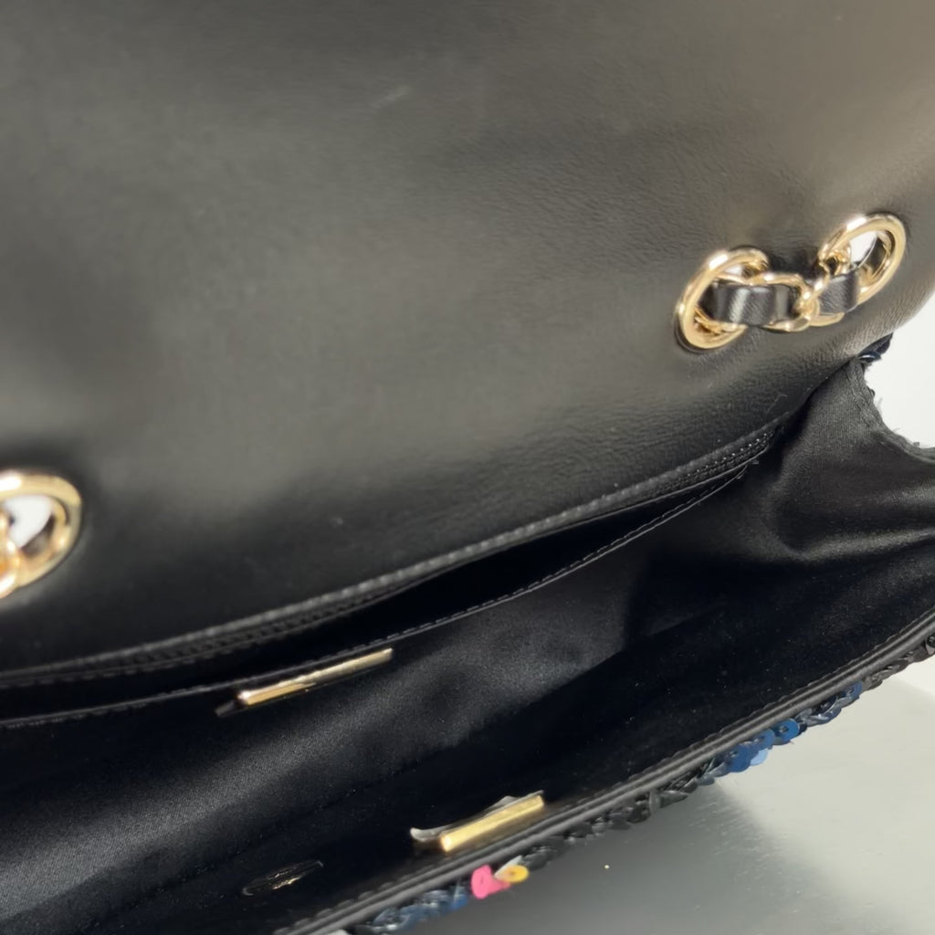 Chanel Rainbow Sequin 2021 Flap Bag -  Replica Handbags 