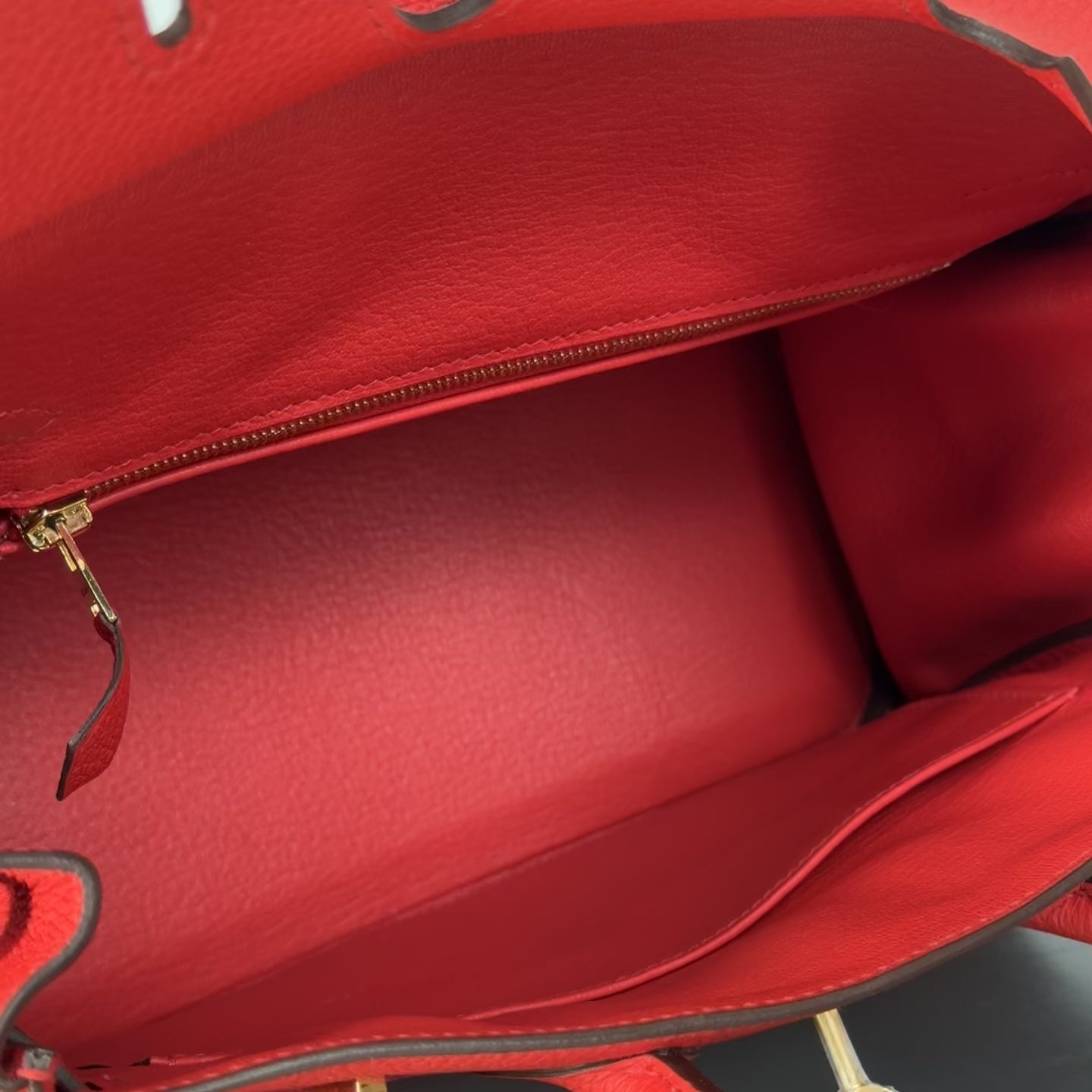 Hermes Birkin 25 Rouge De Coeur Togo Gold Toned Hardware -  Replica Handbags 