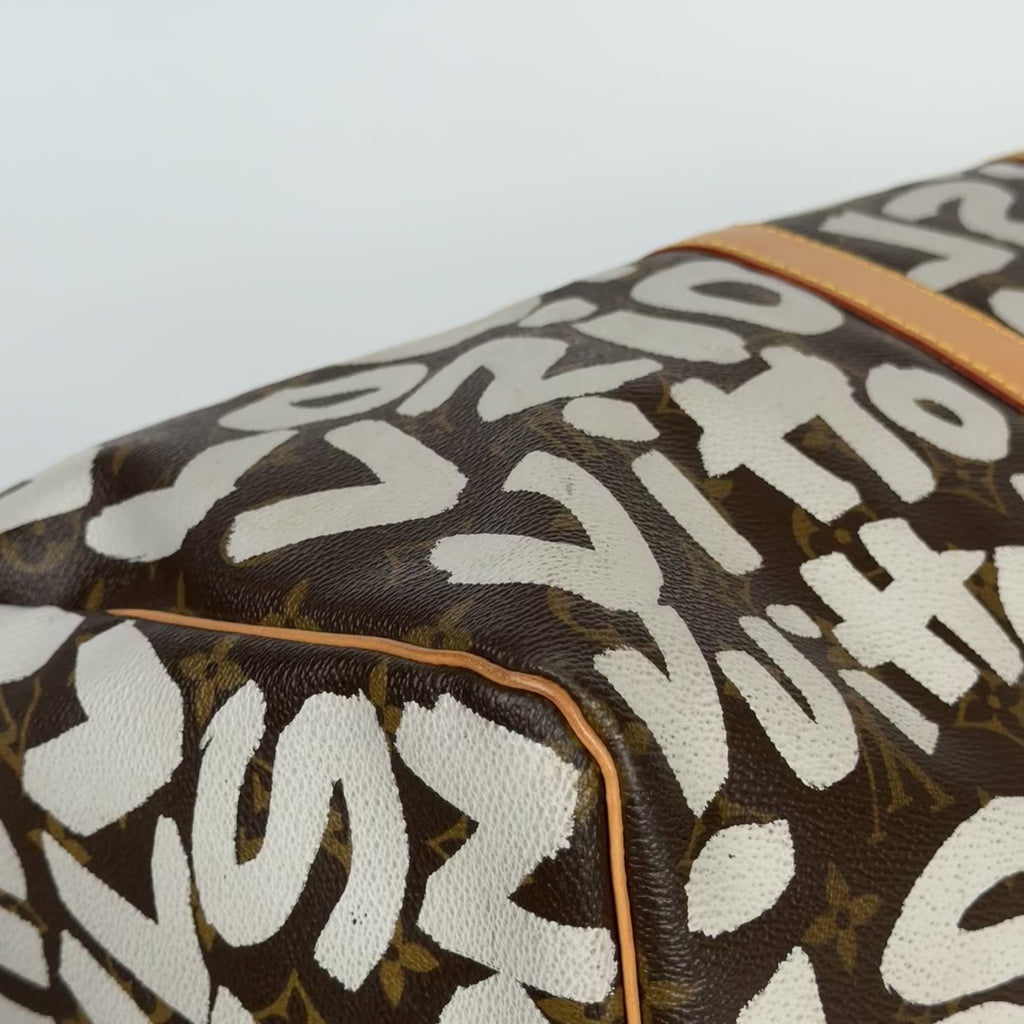 Louis Vuitton Monogram Canvas Keepall Stephen Sprouse Graffiti 50 White -  Replica Handbags 