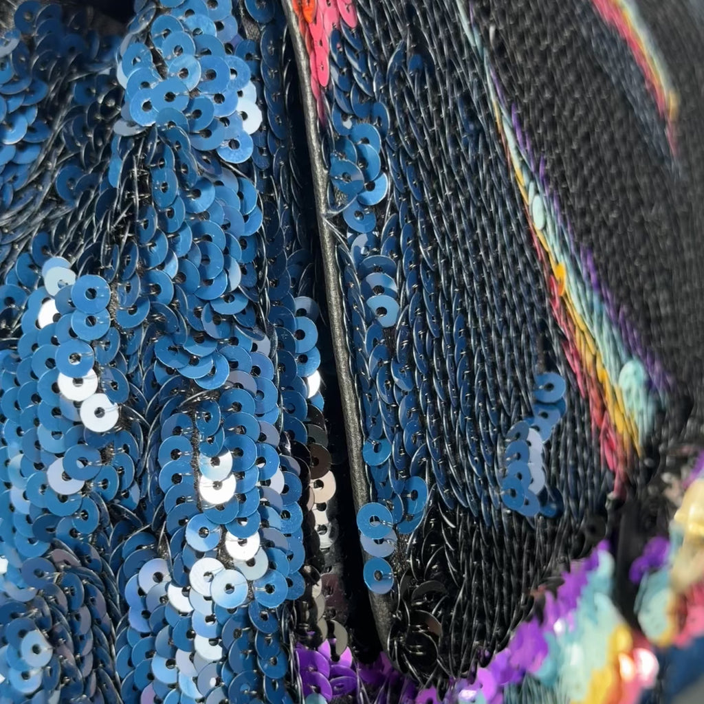 Chanel Rainbow Sequin 2021 Flap Bag -  Replica Handbags 