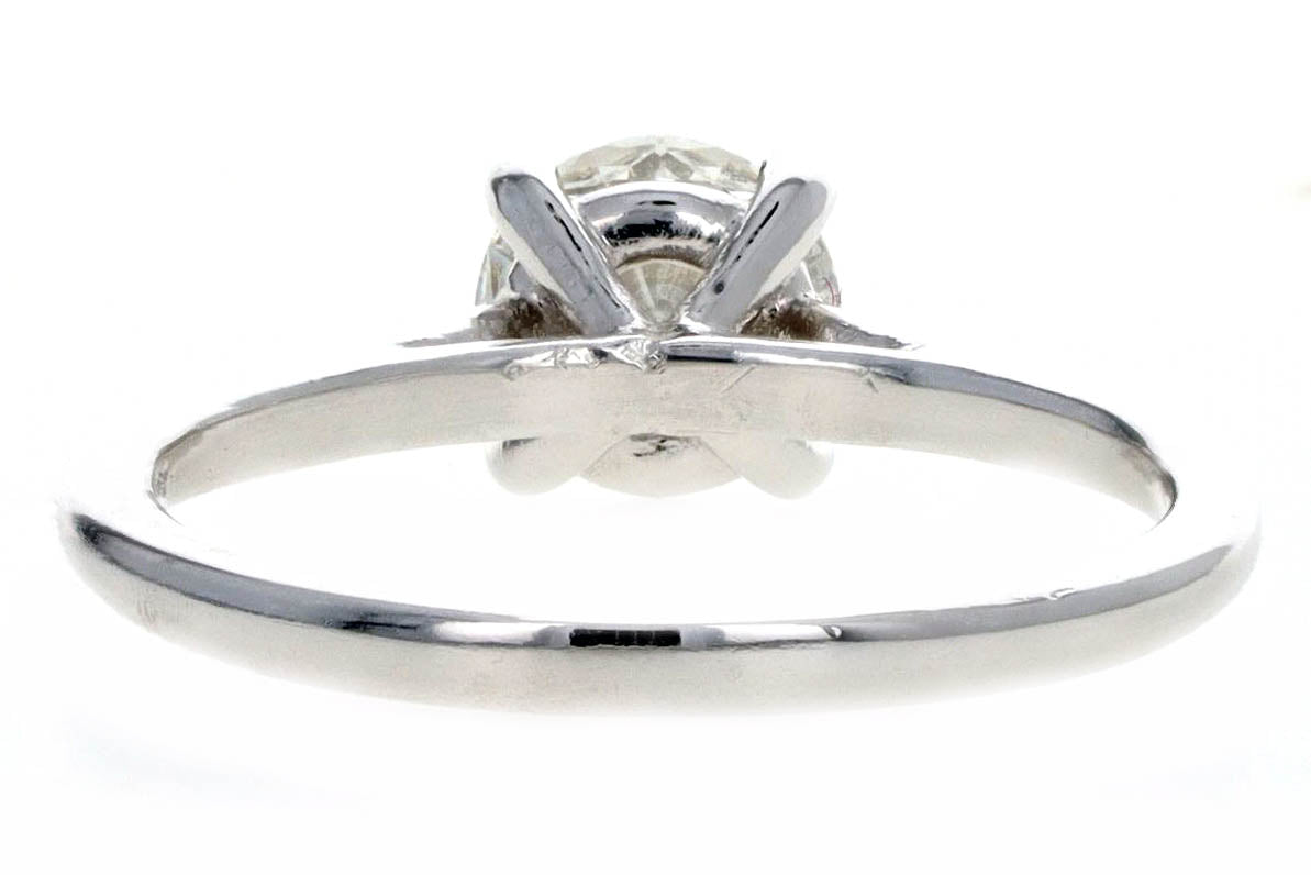 0.97 Carat Round Brilliant Diamond Solitaire Engagement Ring in 14K White Gold GSI Certified -  Replica Handbags 