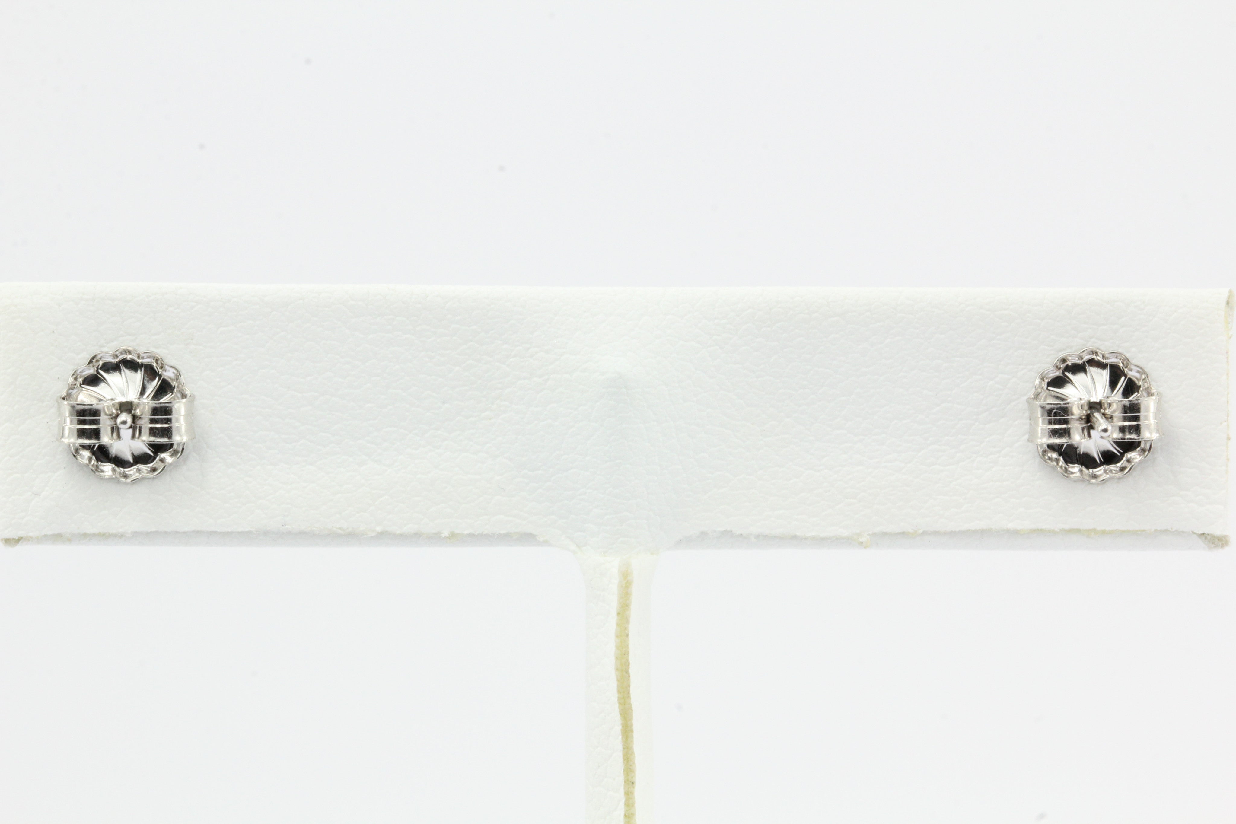 1 CTW Diamond 14K White Gold Earring Studs 1 -  Replica Handbags 