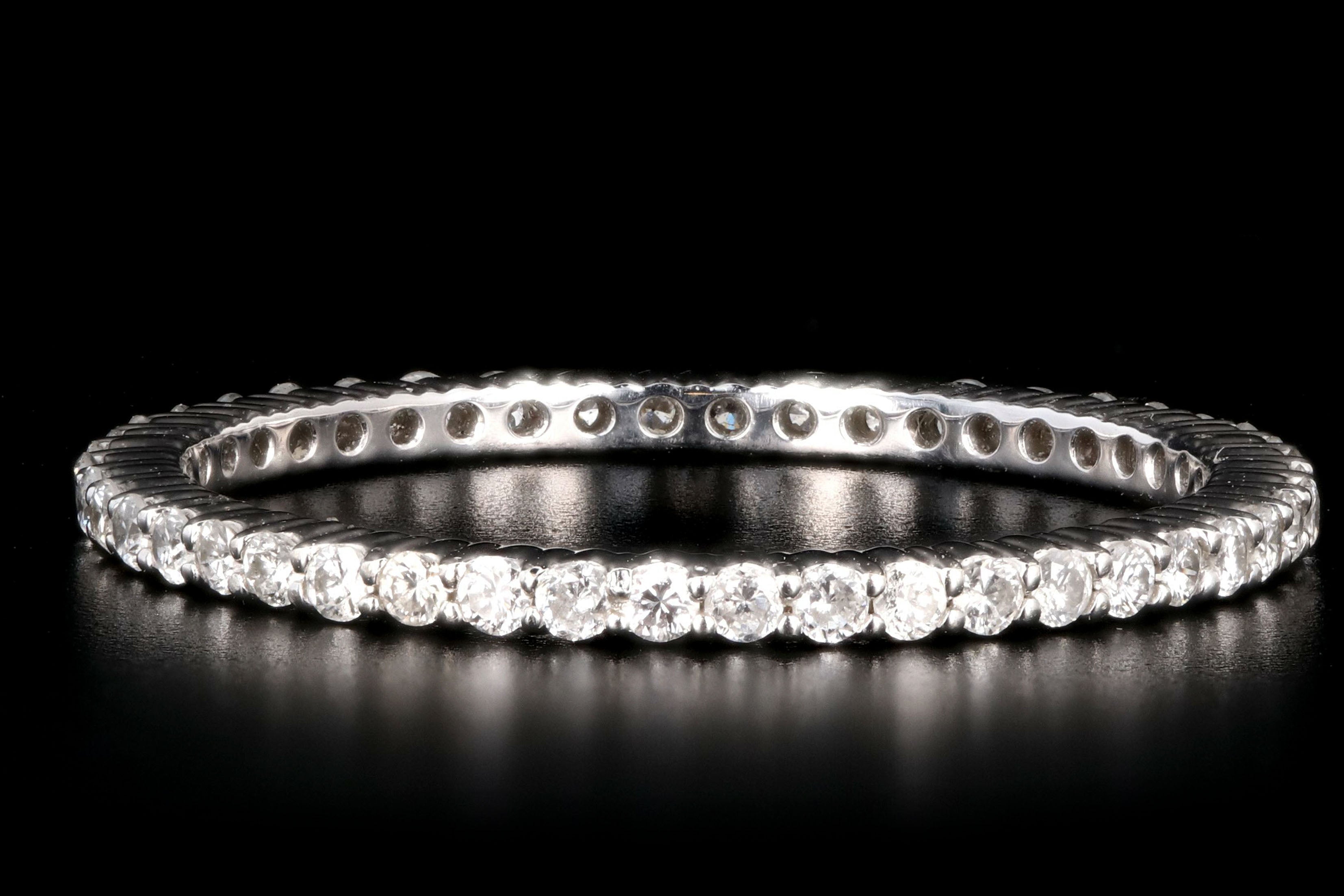 14K Gold 0.38 Carat Round Diamond Eternity Band -  Replica Handbags 