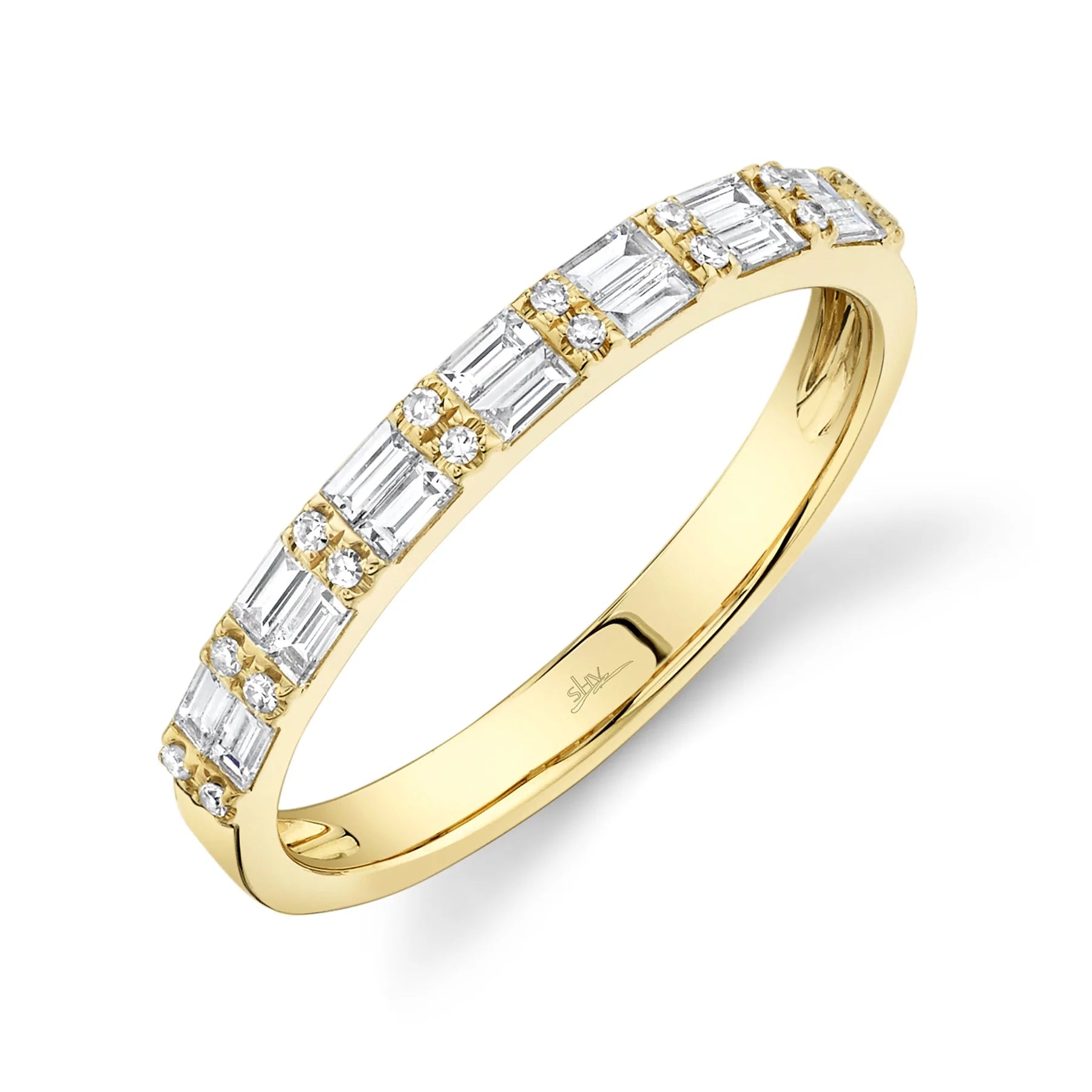 14K Gold 0.35 Carat Diamond Baguette Band - Replica Handbags
