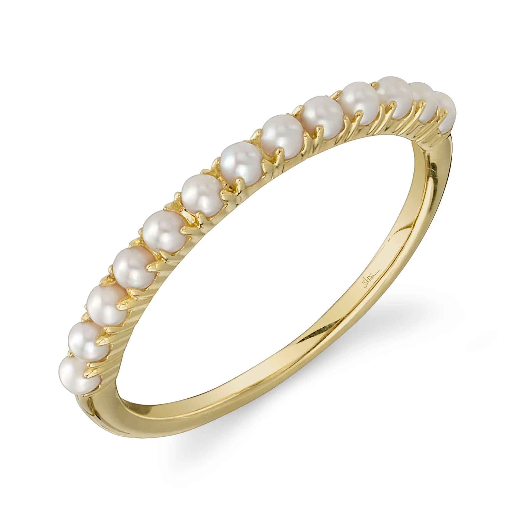 14K Gold Cultured Pearl Band - Replica Handbags