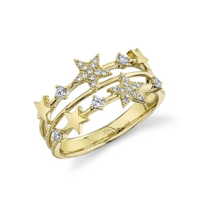 0.21CT Diamond Pave Star Ring - Replica Handbags