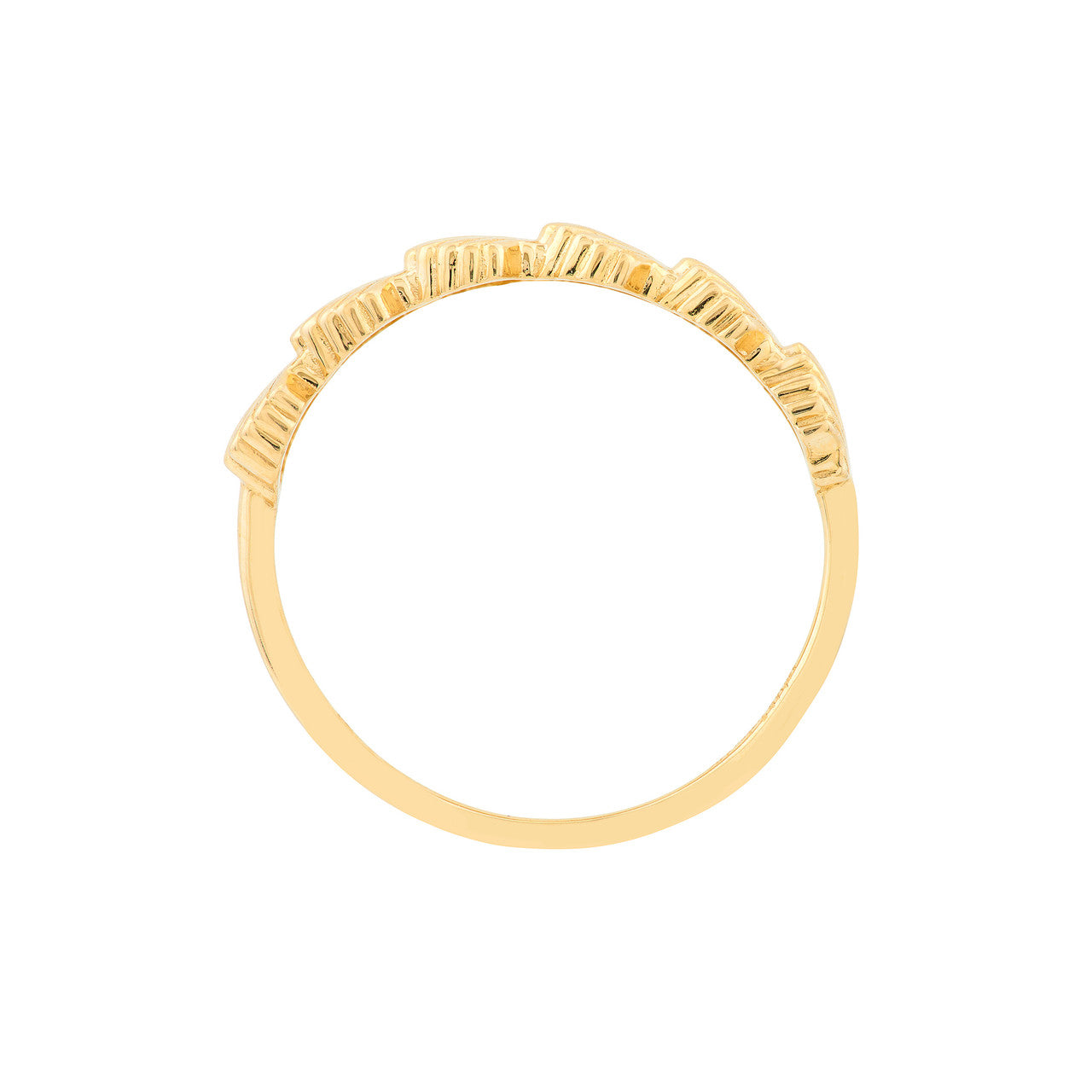 14K Yellow Gold Scallop Seashell Ring - Replica Handbags