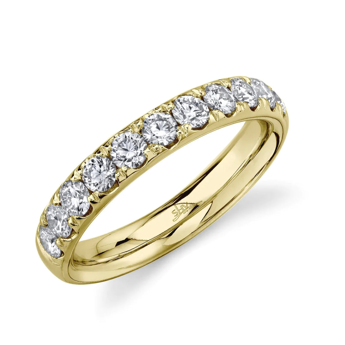 14K Gold 0.90 Carat Round Diamond Half Eternity Wedding Band -  Replica Handbags 