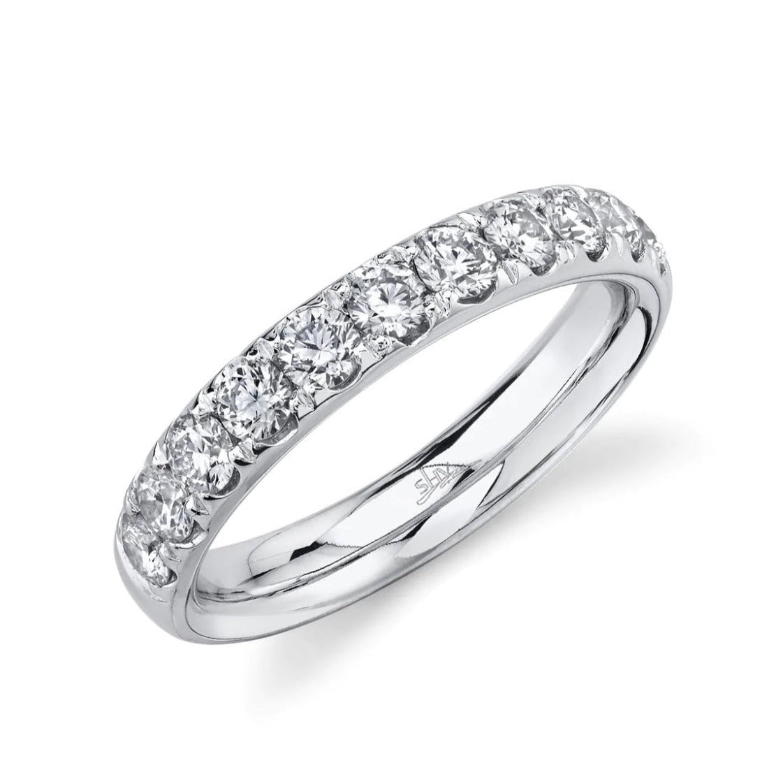 14K Gold 0.90 Carat Round Diamond Half Eternity Wedding Band -  Replica Handbags 