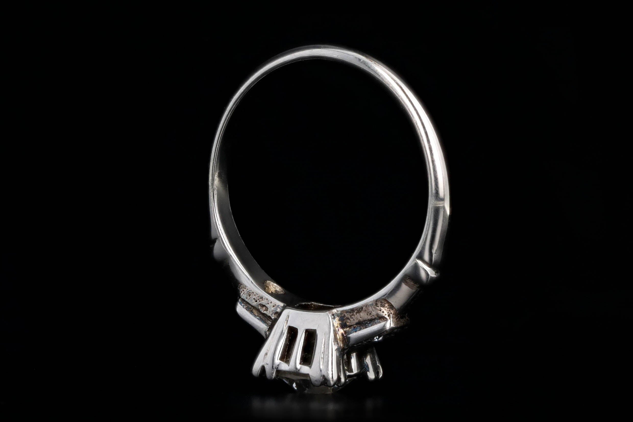 Art Deco 0.90 Carat Old European Diamond Engagement Ring - Replica Handbags