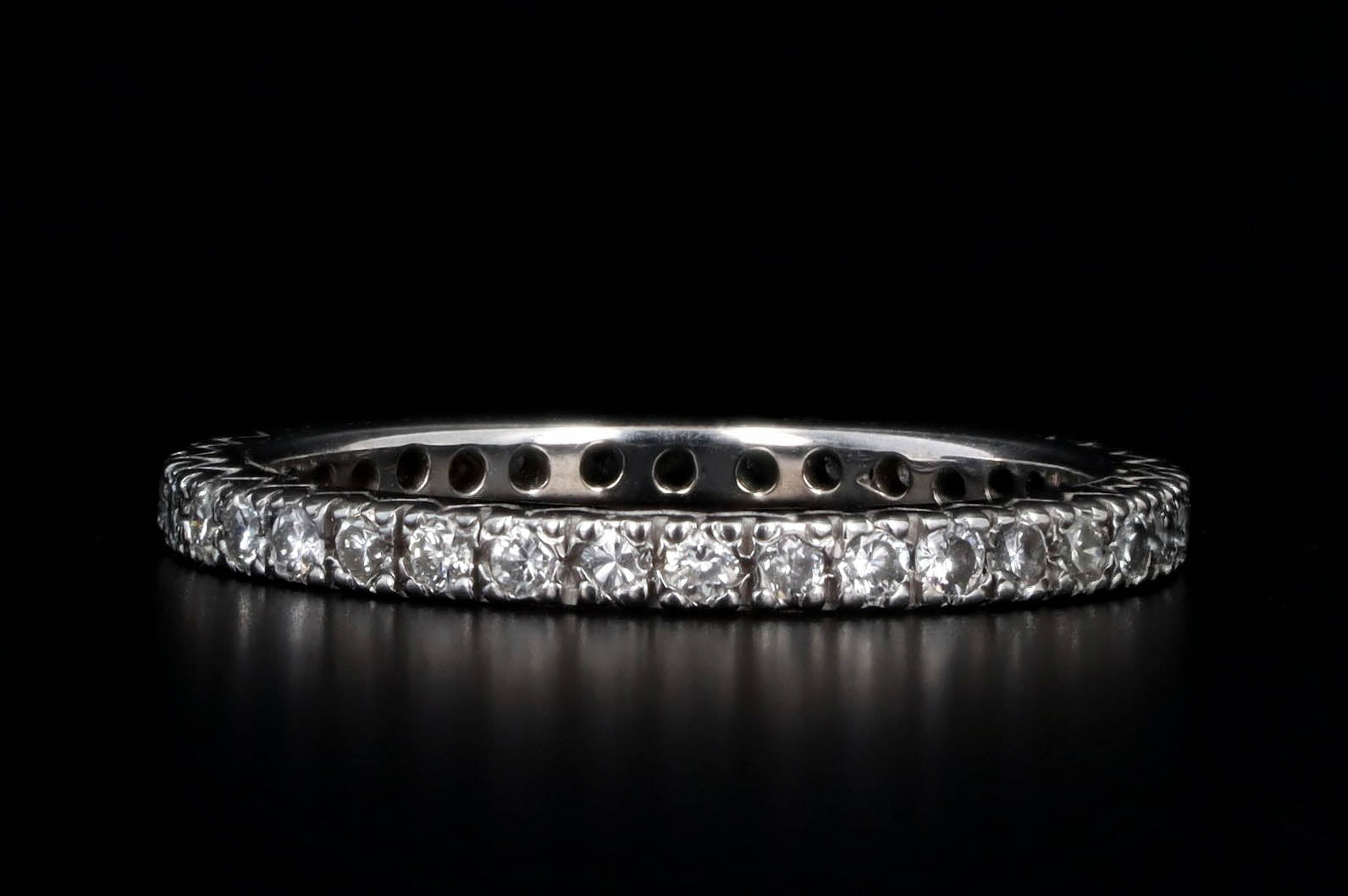 0.60 Carat Total Weight Round Diamond Eternity Band in 14K White Gold - Replica Handbags